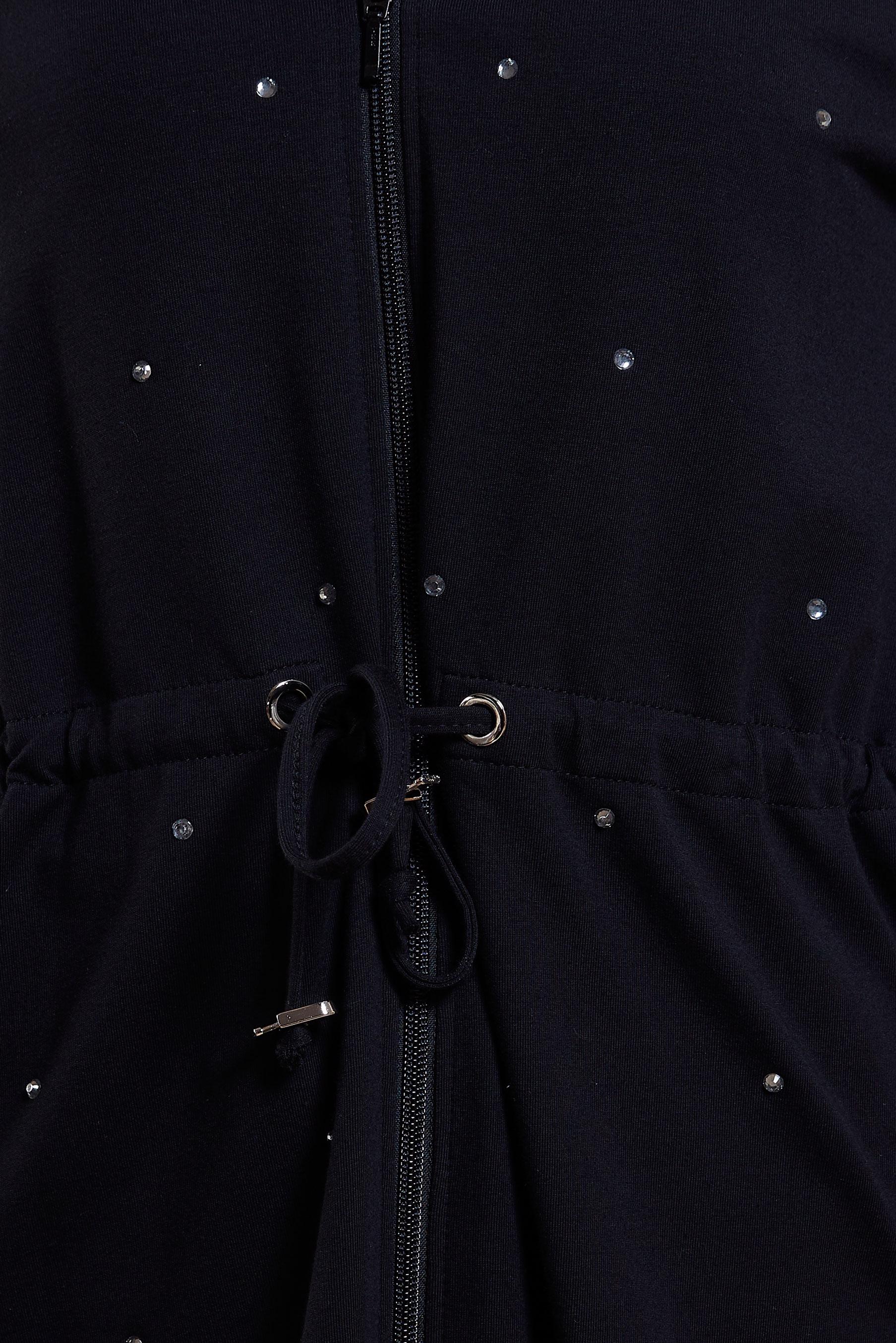 Tesettür giyim SİYAH TAŞLI PANTOLONLU EŞOFMAN TAKIM 44702