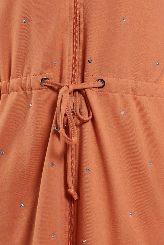 Tesettür giyim TURUNCU TAŞLI PANTOLONLU EŞOFMAN TAKIM 44702 - ALVİNA