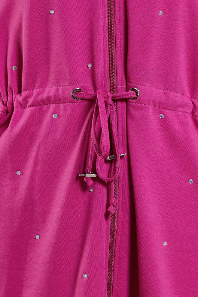 Tesettür giyim FUŞYA TAŞLI PANTOLONLU EŞOFMAN TAKIM 44702 - ALVİNA