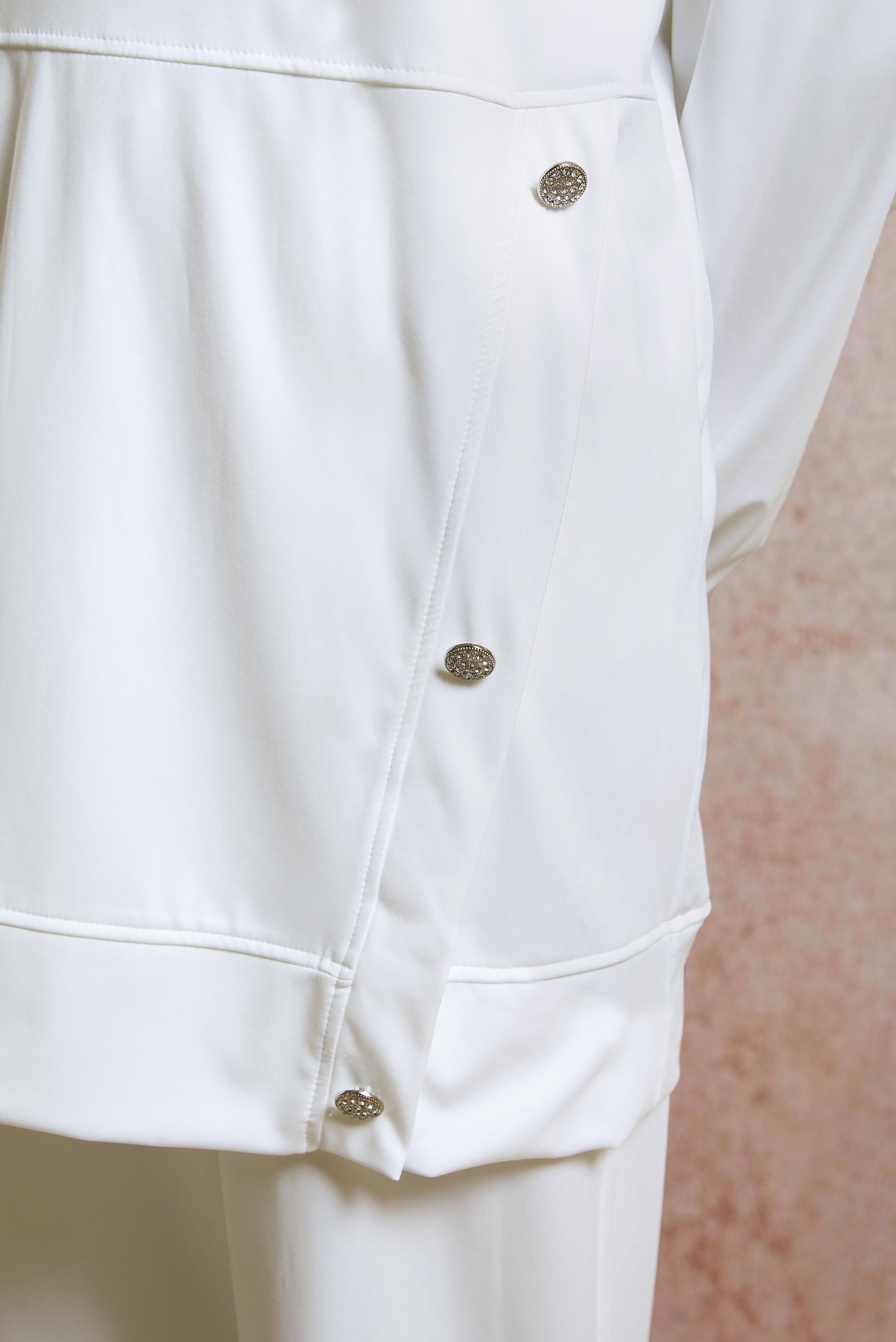 Tesettür giyim BEYAZ DÜĞME DETAYLI EŞOFMAN TAKIM 44705