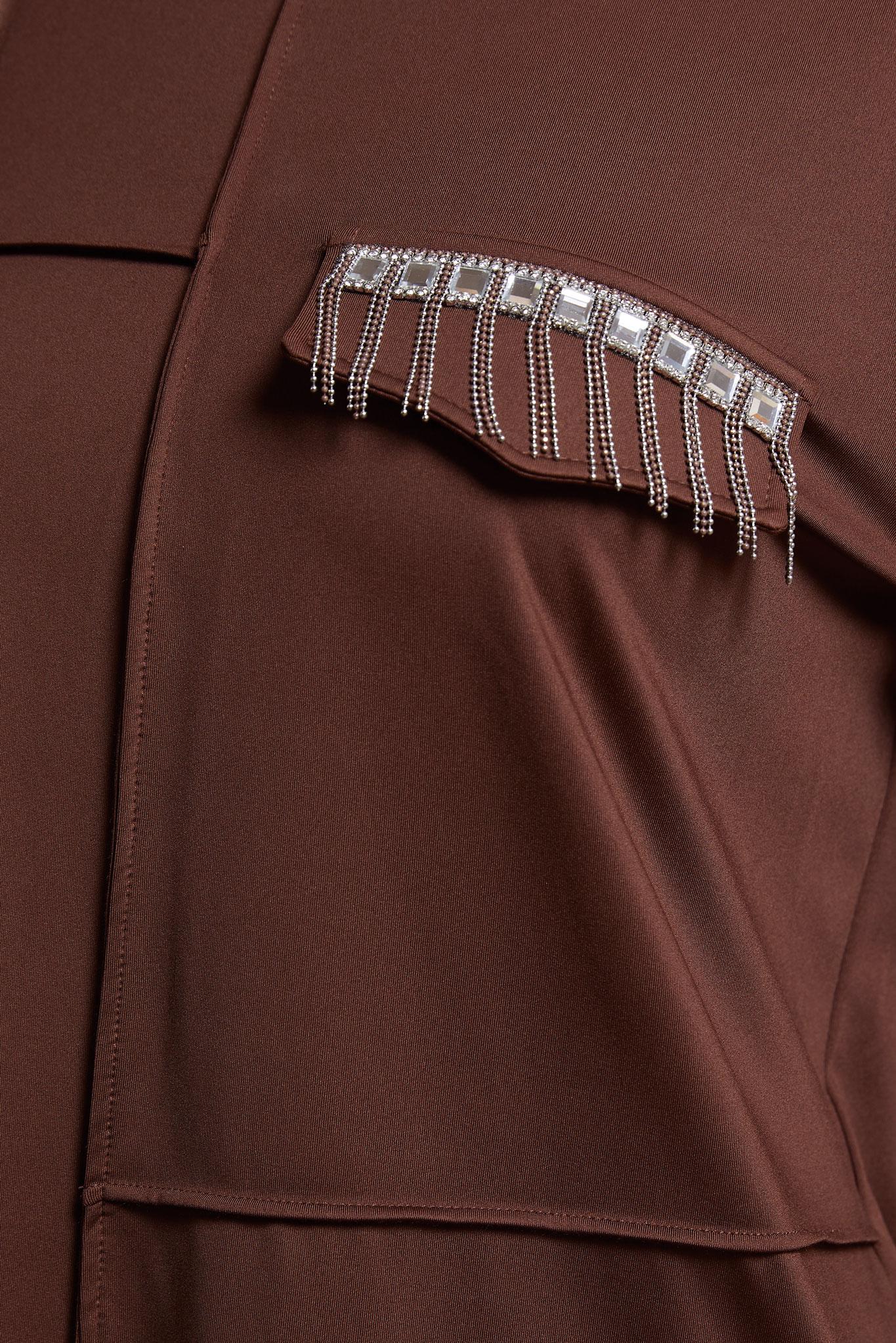 Tesettür giyim KAHVE ETEKLİ TESETTÜR EŞOFMAN TAKIM 44706