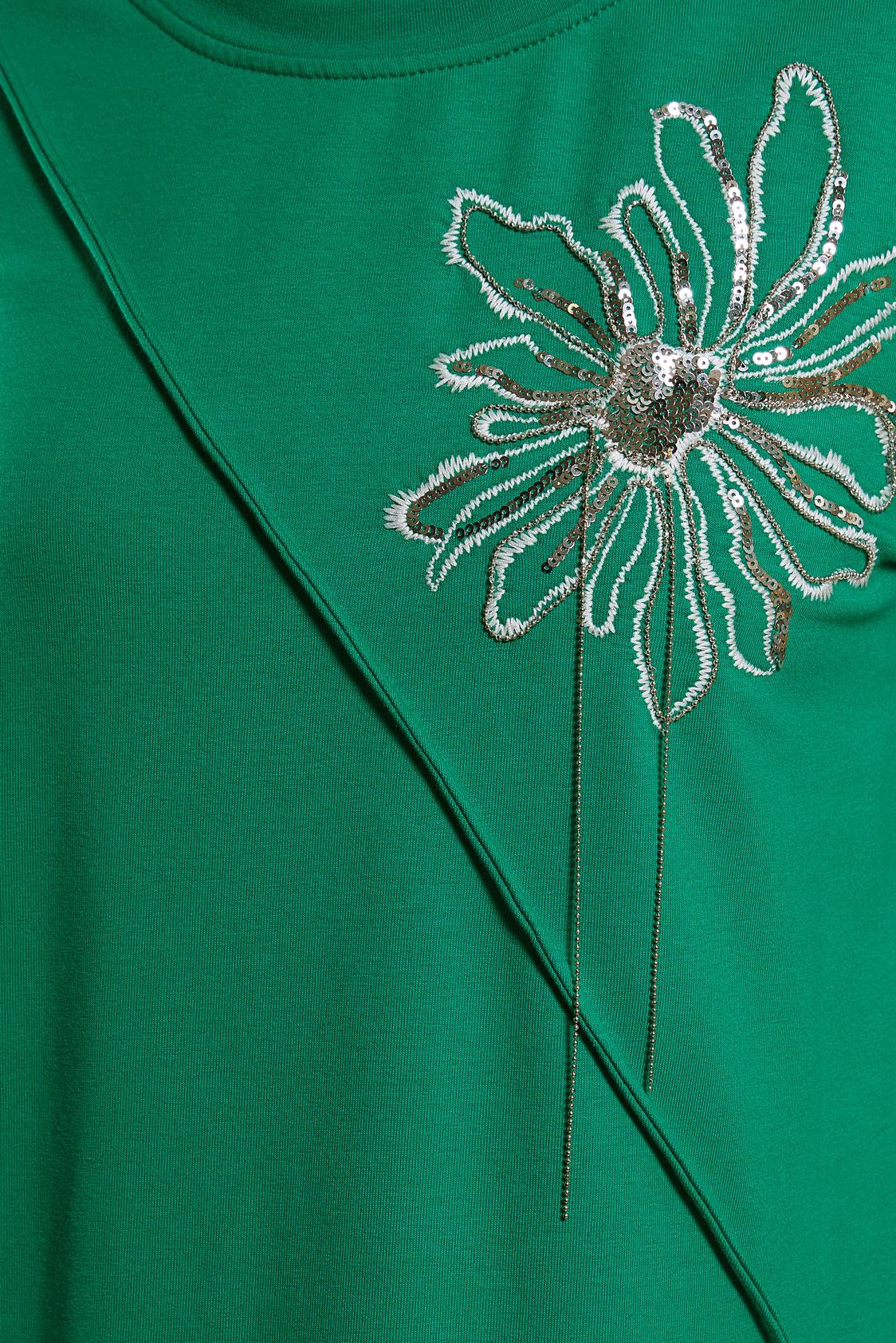 Vêtements hijab VERT ROBE DE SURVÊTEMENT BRODÉE 44708