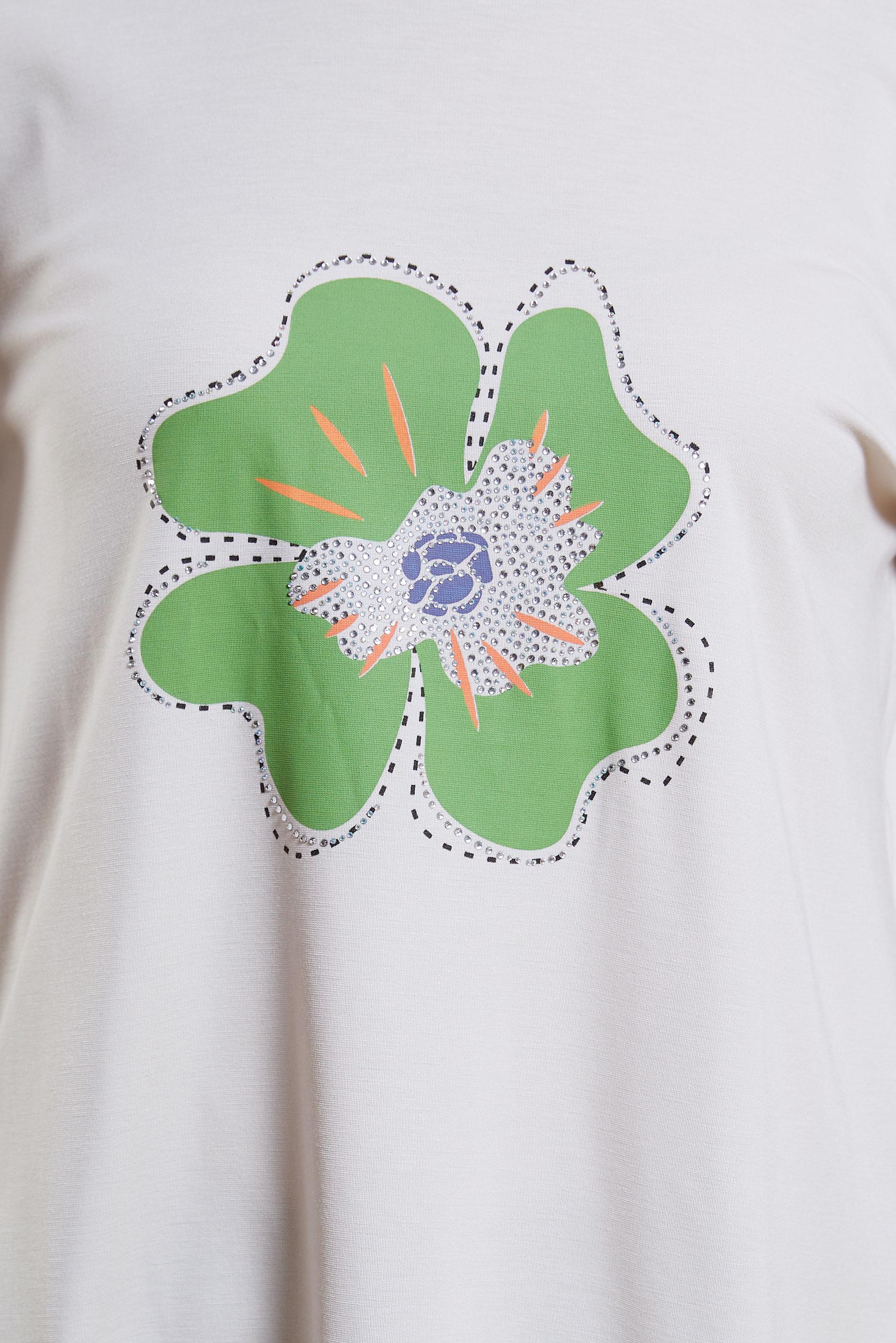 Tesettür giyim YEŞİL BASKILI ETEKLİ EŞOFMAN TAKIMI 44724