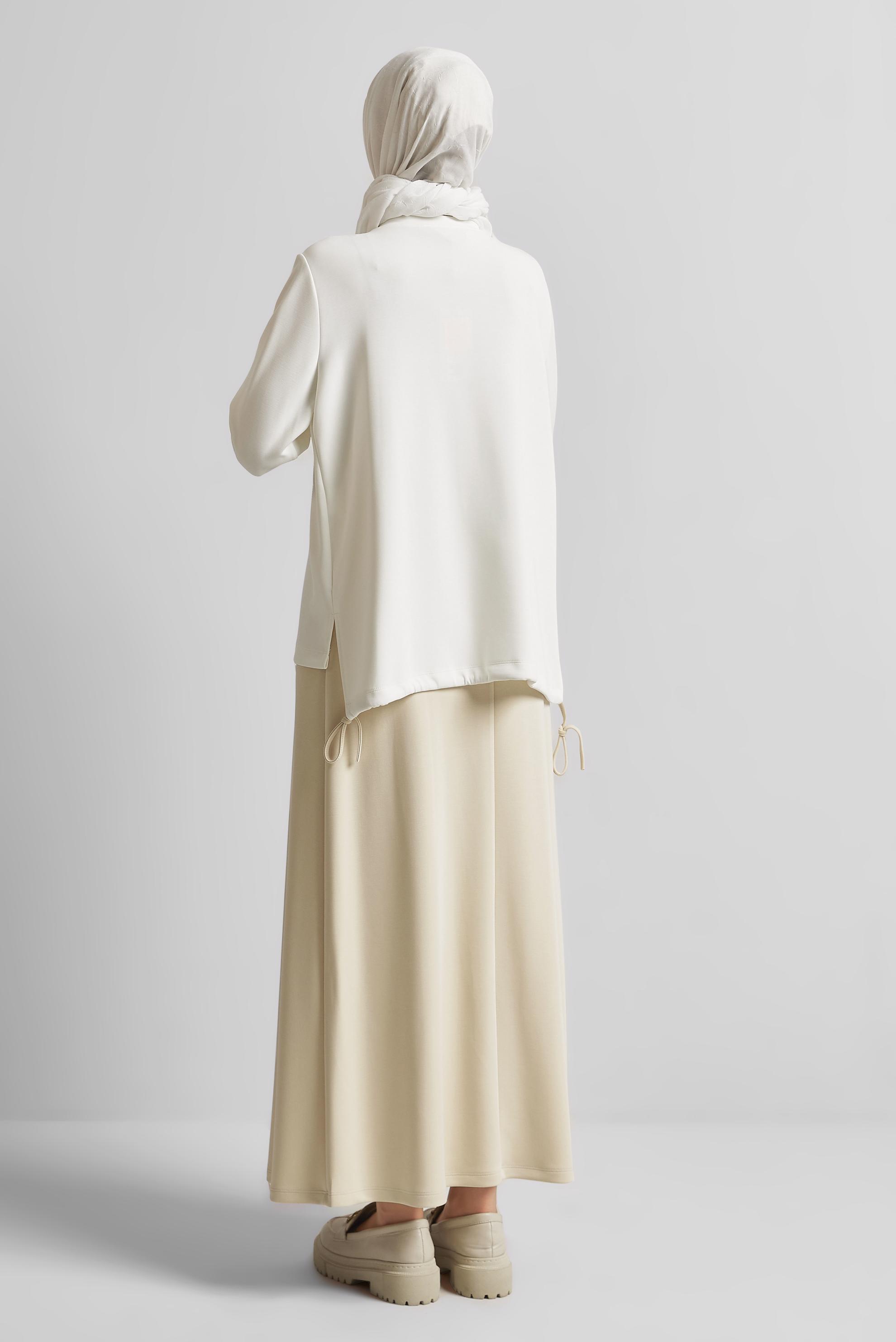 Vêtements hijab BEIGE ENSEMBLE DE SURVÊTEMENT JUPE 44725