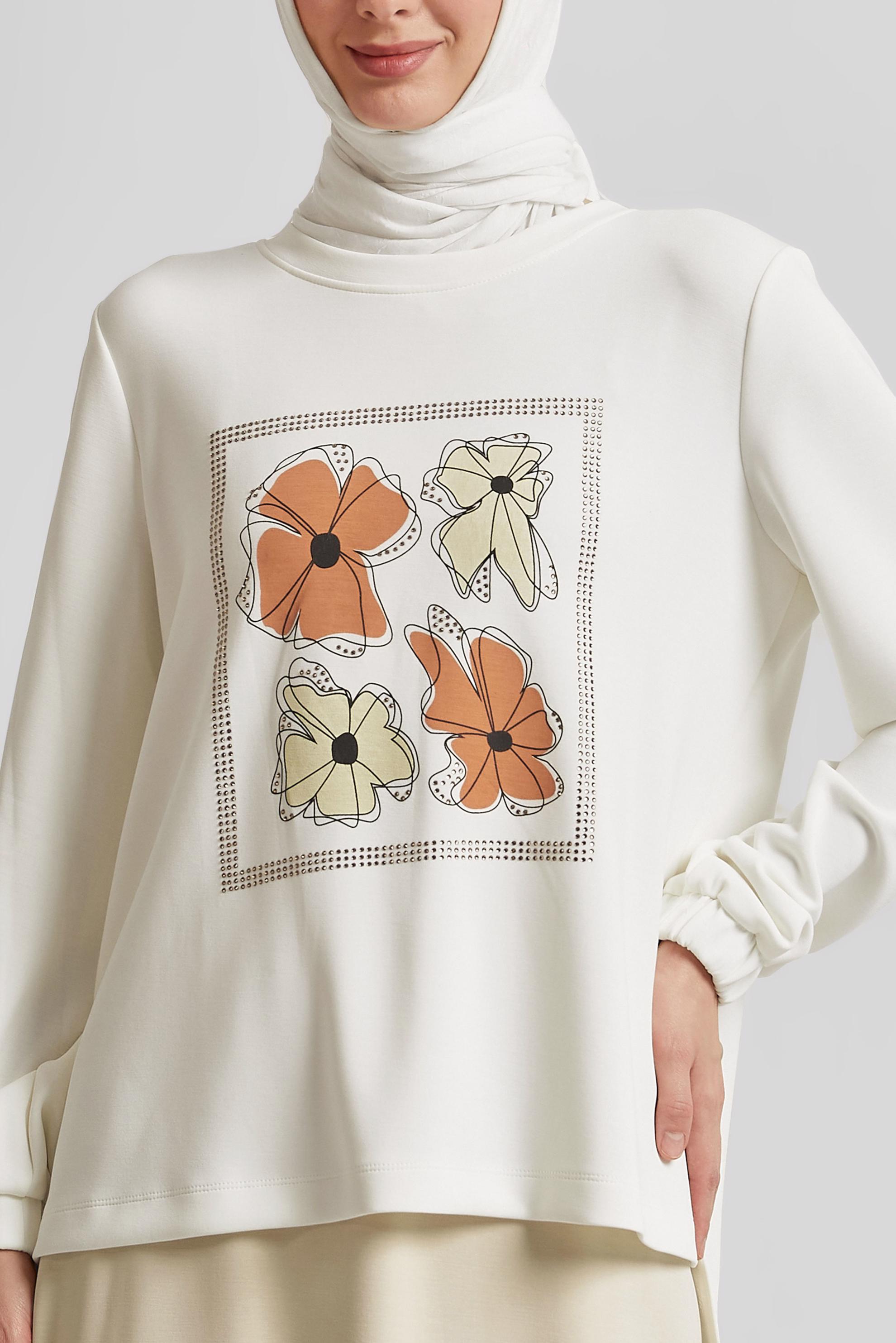 Vêtements hijab BEIGE ENSEMBLE DE SURVÊTEMENT JUPE 44725