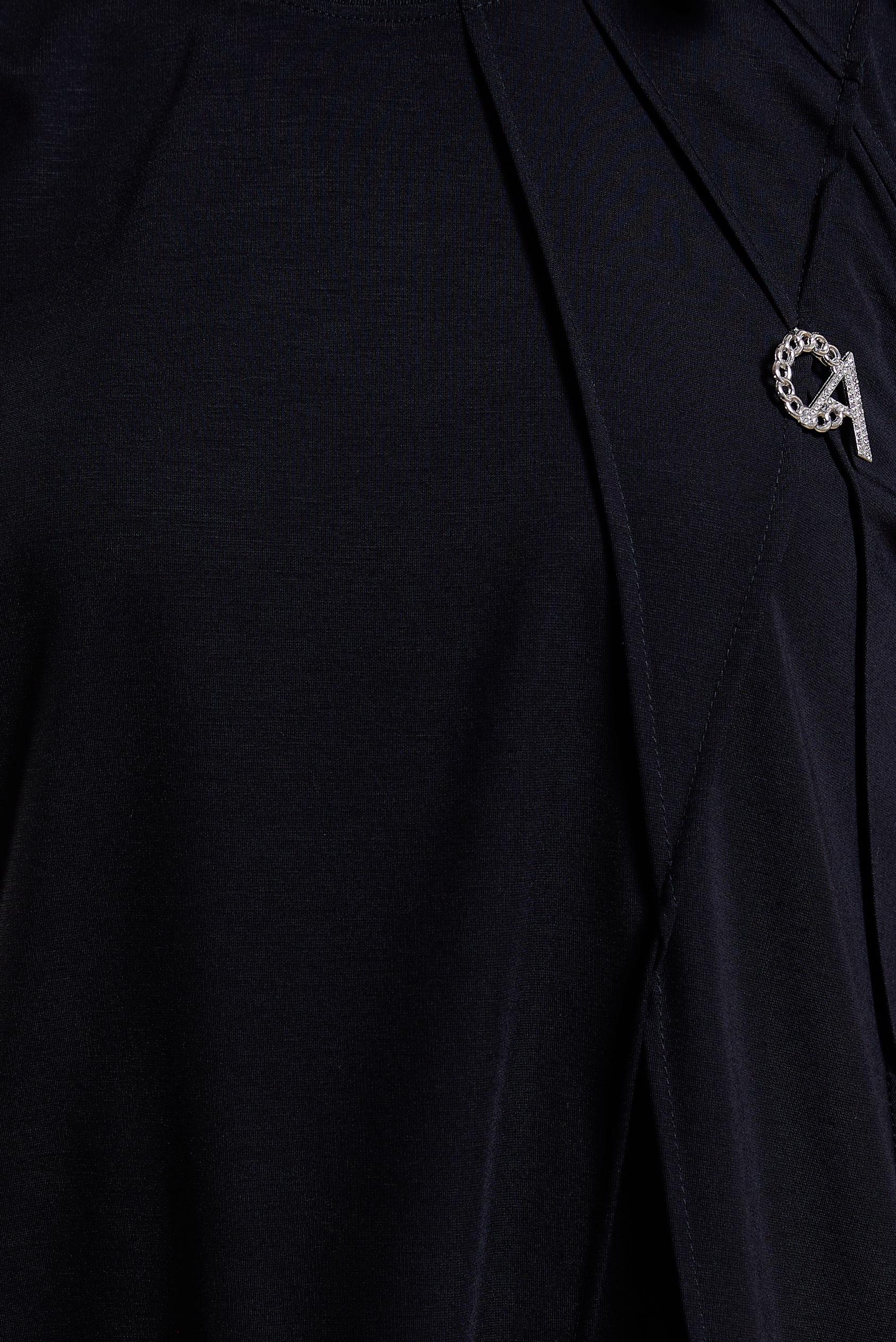 Tesettür giyim SİYAH BROŞ DETAYLI ETEKLİ EŞOFMAN TAKIM 44726