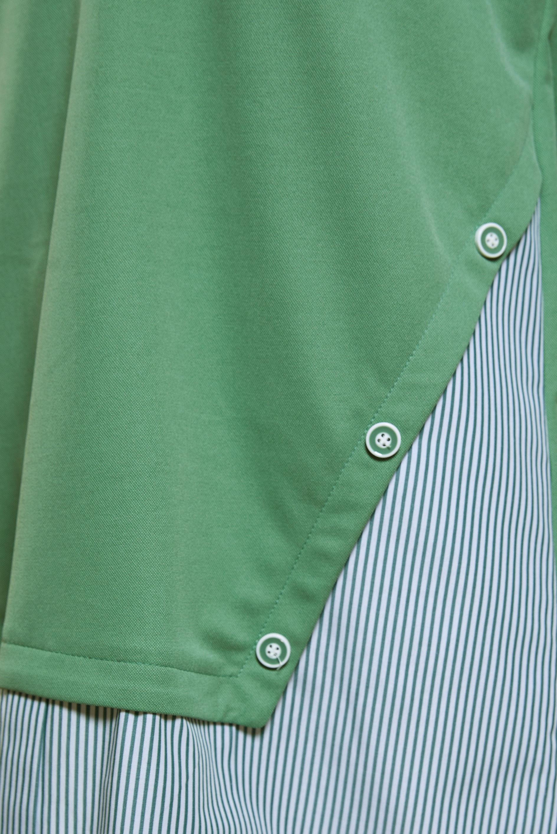 Tesettür giyim YEŞİL ÇİZGİLİ EŞOFMAN TUNİK 44750