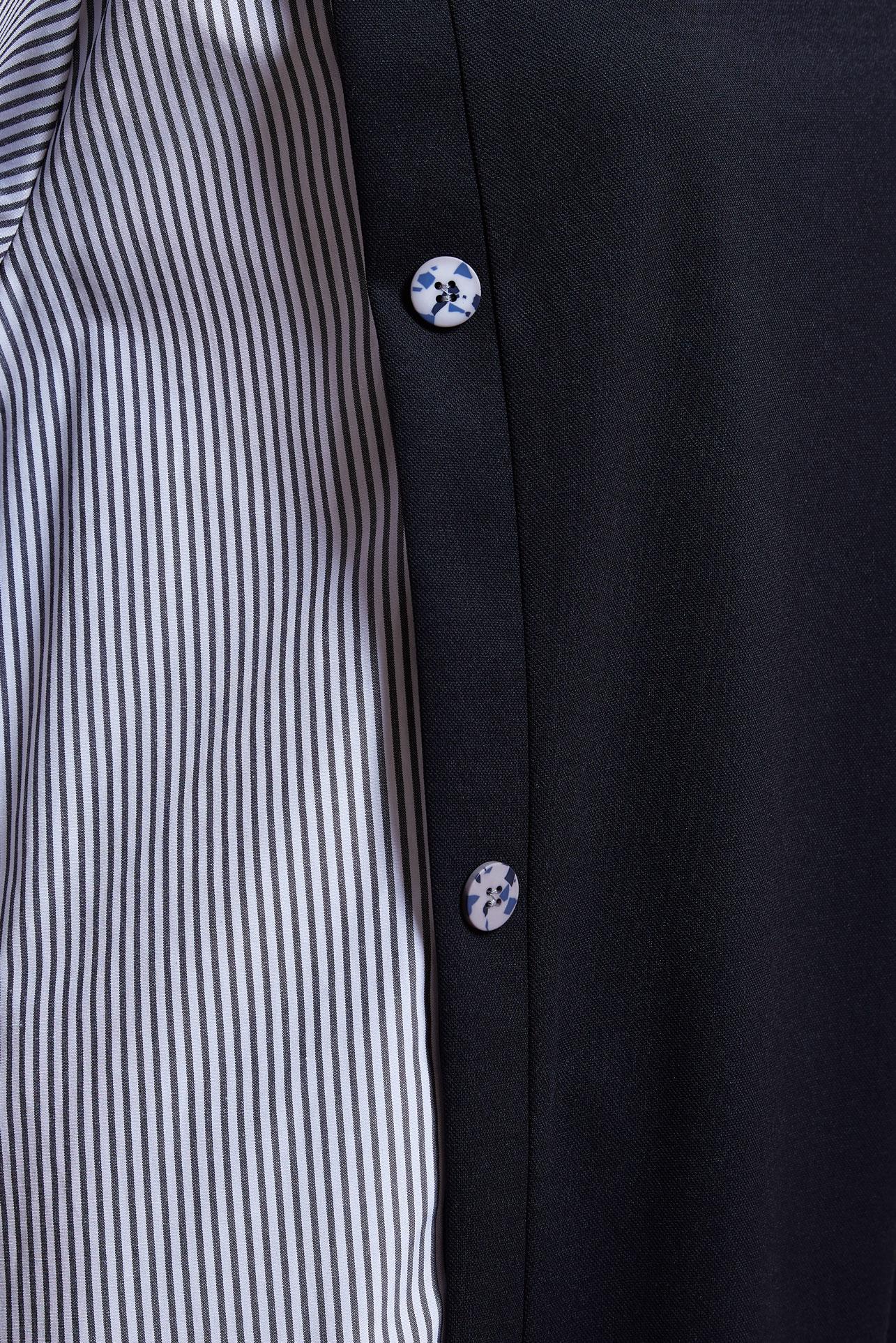 Tesettür giyim SİYAH GARNİLİ EŞOFMAN TUNİK 44751