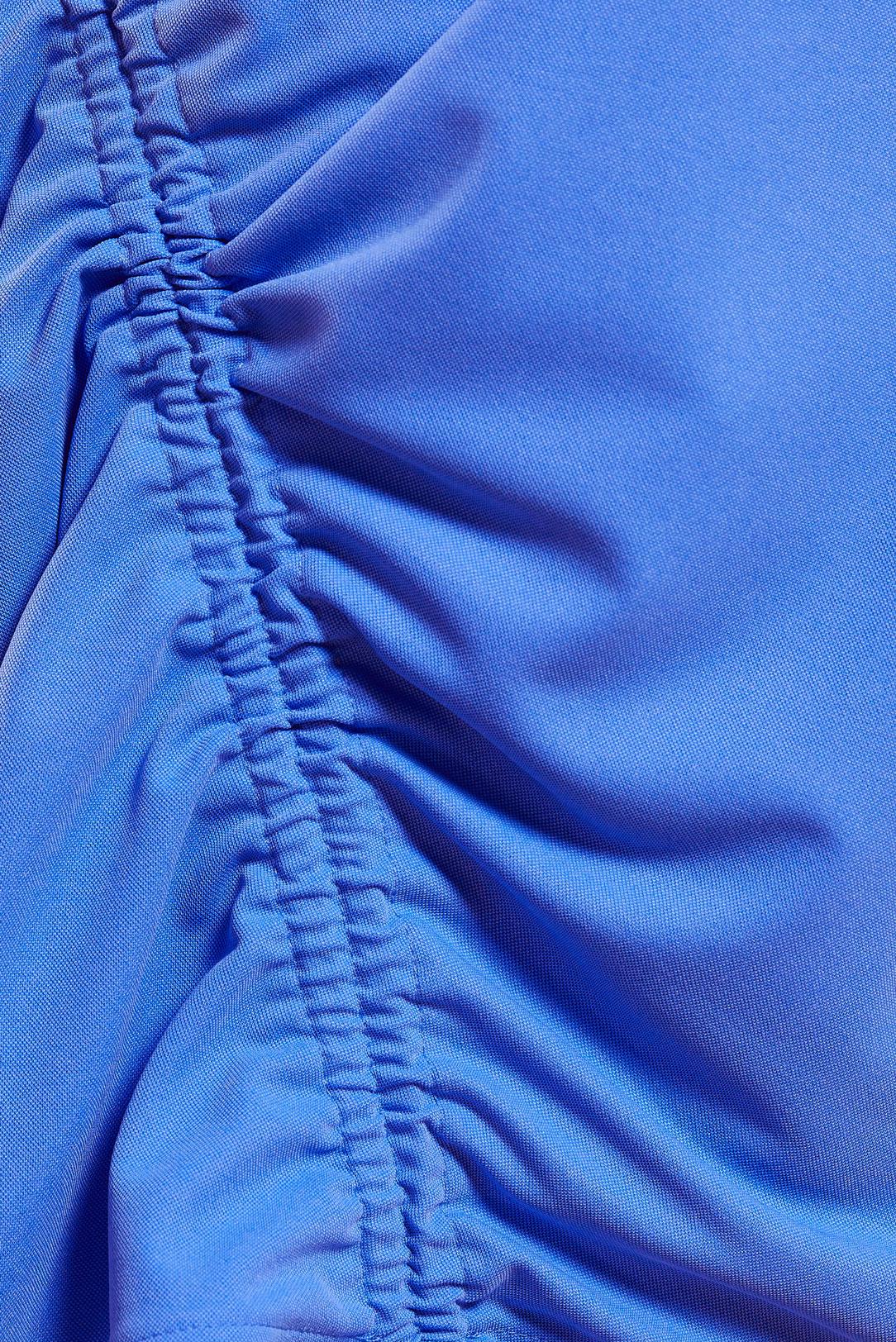 Tesettür giyim MAVİ BÜZGÜ DETAYLI EŞOFMAN TUNİK 44766