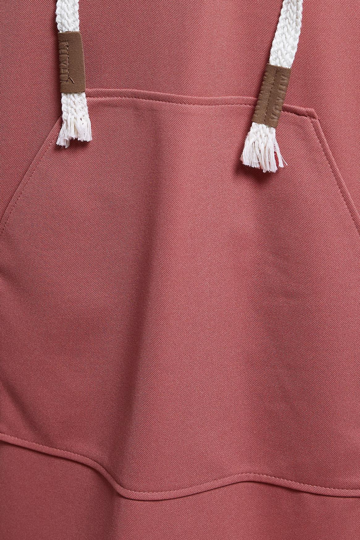 Tesettür giyim PEMBE KAPÜŞONLU EŞOFMAN TUNİK 44768