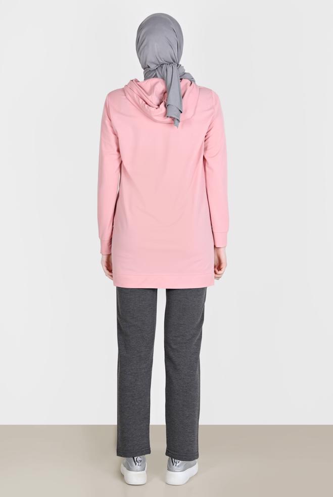 Hijab clothing BEIGE SKINNY LEG TRACKSUIT PANTS 70393 - ALVİNA