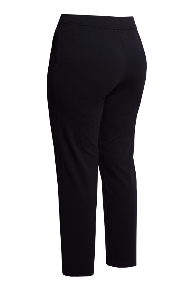 Hijab clothing BLACK PLUS SIZE ELASTIC WAIST SWEATPANTS 70394 - ALVİNA