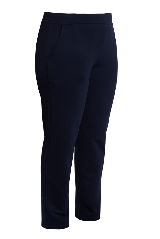 Hijab clothing NAVY BLUE PLUS SIZE ELASTIC WAIST SWEATPANTS 70394 - ALVİNA