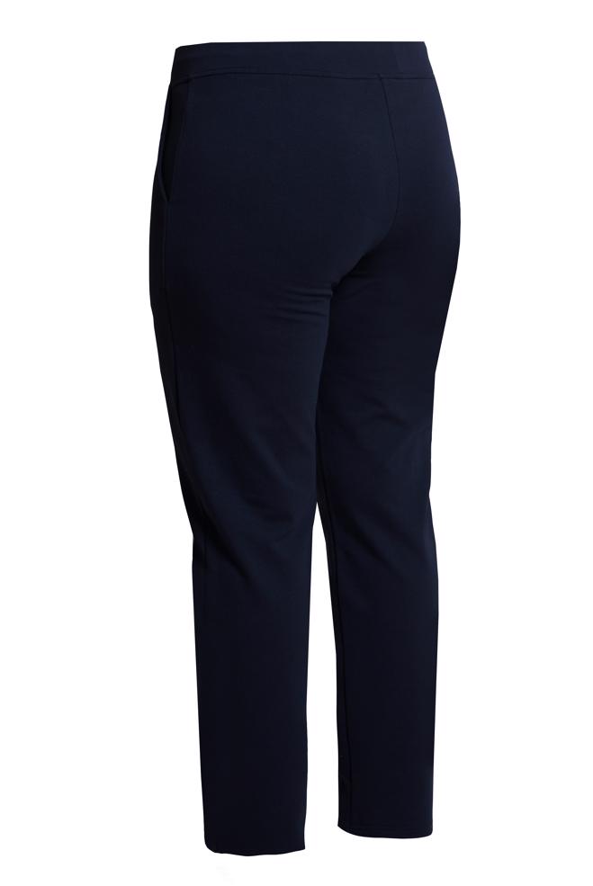 Hijab clothing NAVY BLUE PLUS SIZE ELASTIC WAIST SWEATPANTS 70394 - ALVİNA