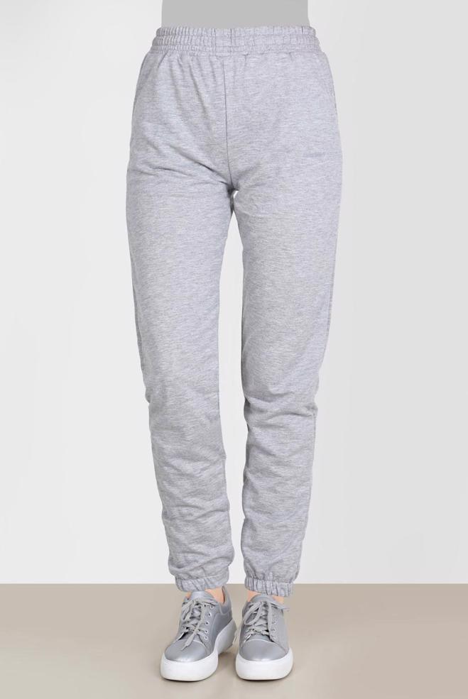 Hijab clothing GREY ELASTIC LEGS SWEATPANTS 70397 - ALVİNA