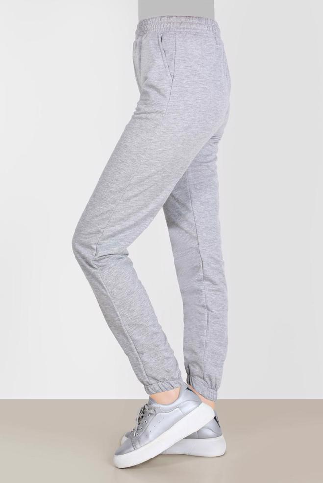 Hijab clothing GREY ELASTIC LEGS SWEATPANTS 70397 - ALVİNA