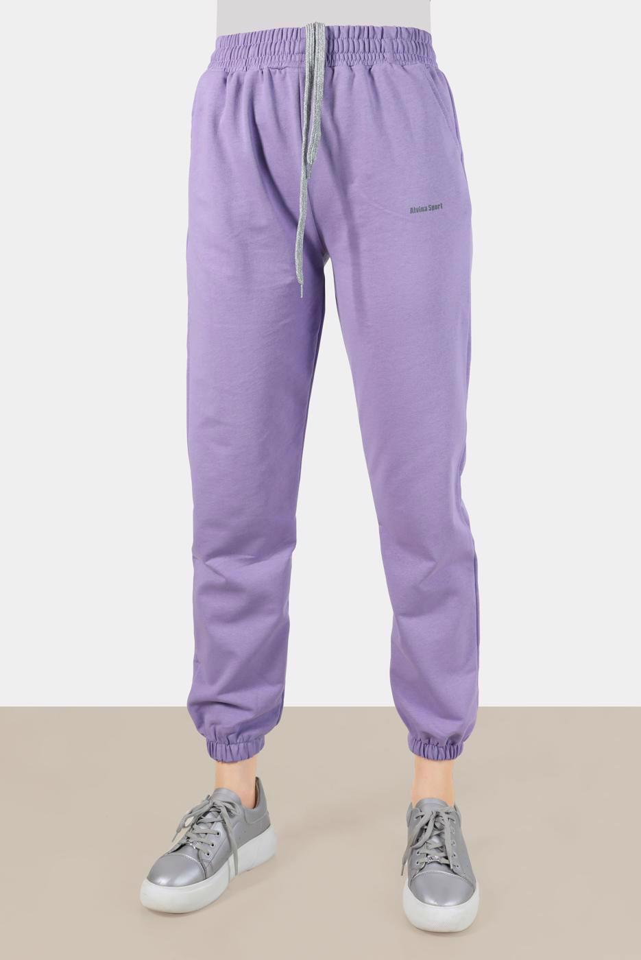 Hijab clothing PURPLE ELASTIC LEGS SWEATPANTS 70397