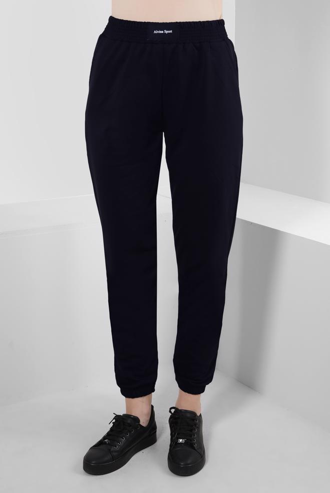 Hijab clothing NAVY BLUE ELASTIC LEGS SWEATPANTS 70397 - ALVİNA