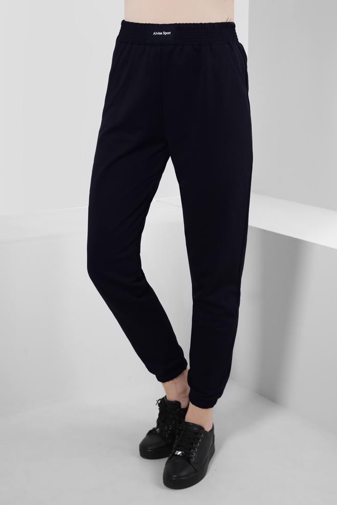Hijab clothing NAVY BLUE ELASTIC LEGS SWEATPANTS 70397 - ALVİNA