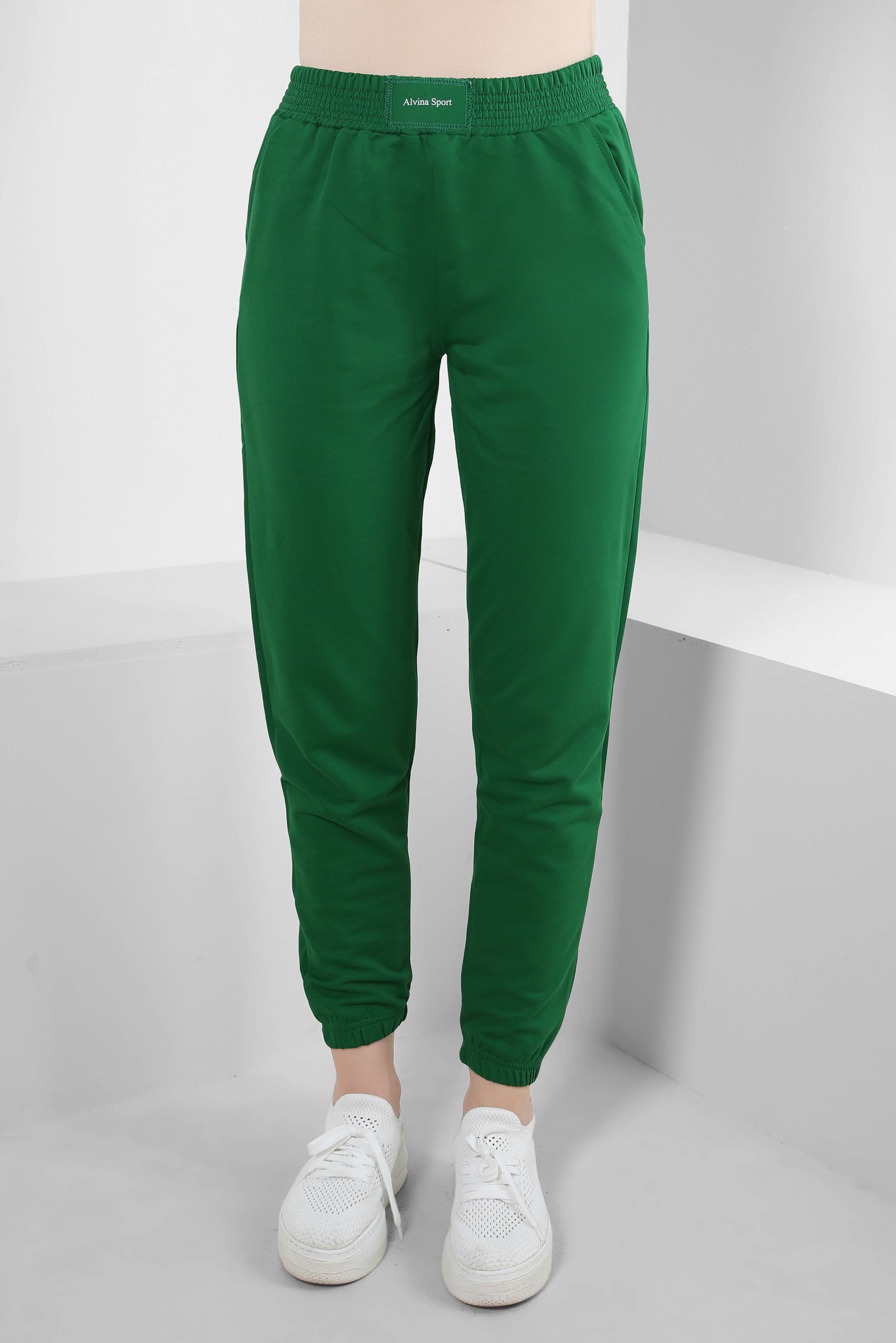 Hijab clothing GREEN ELASTIC LEGS SWEATPANTS 70397