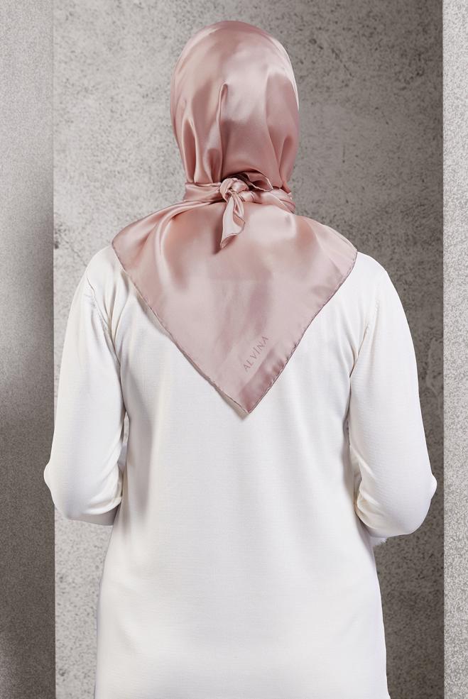 Hijab clothing POWDER ALVINA SILK SCARF 8056 - ALVİNA