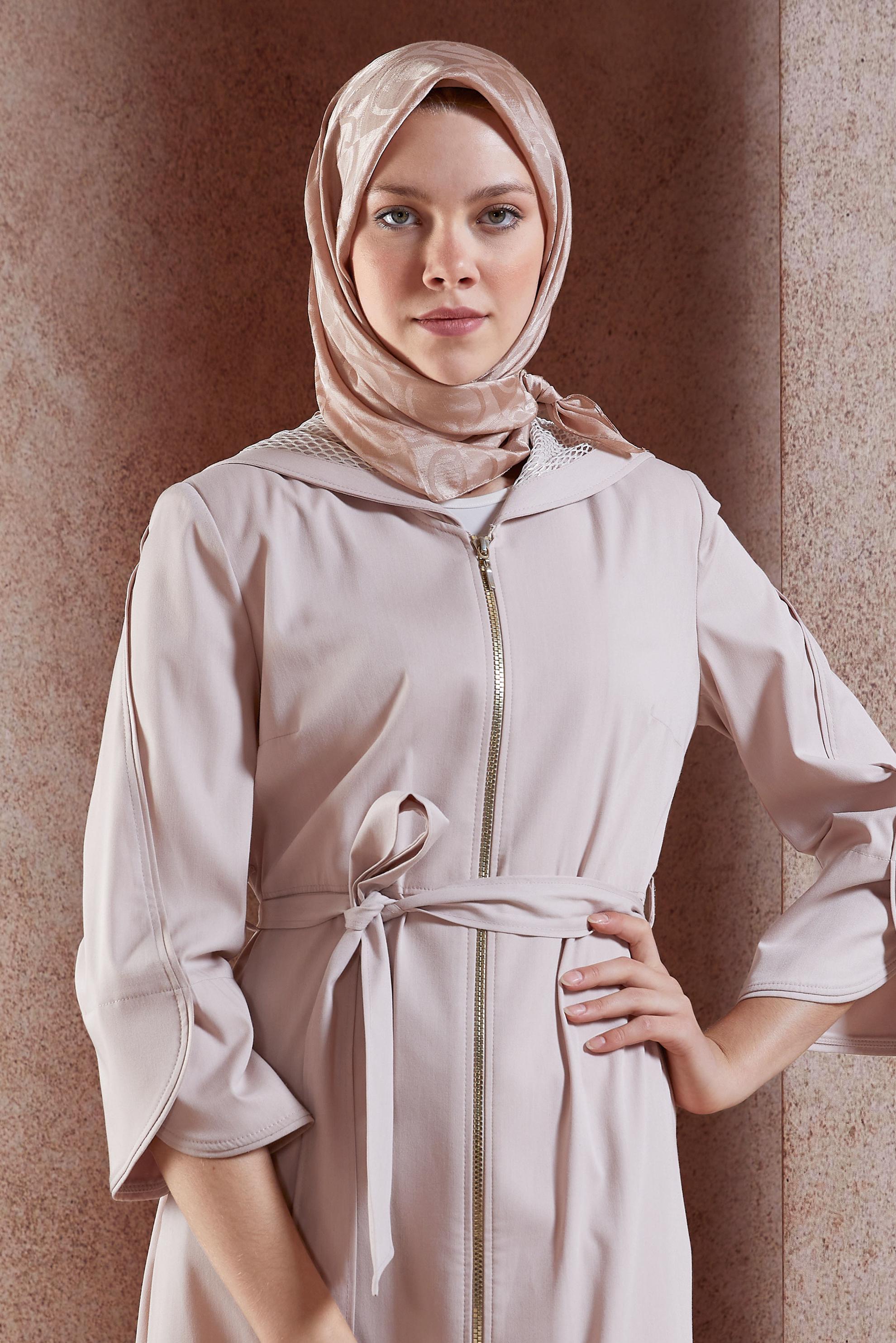 Tesettür giyim KAHVE ALVİNA JAKAR EŞARP 8452