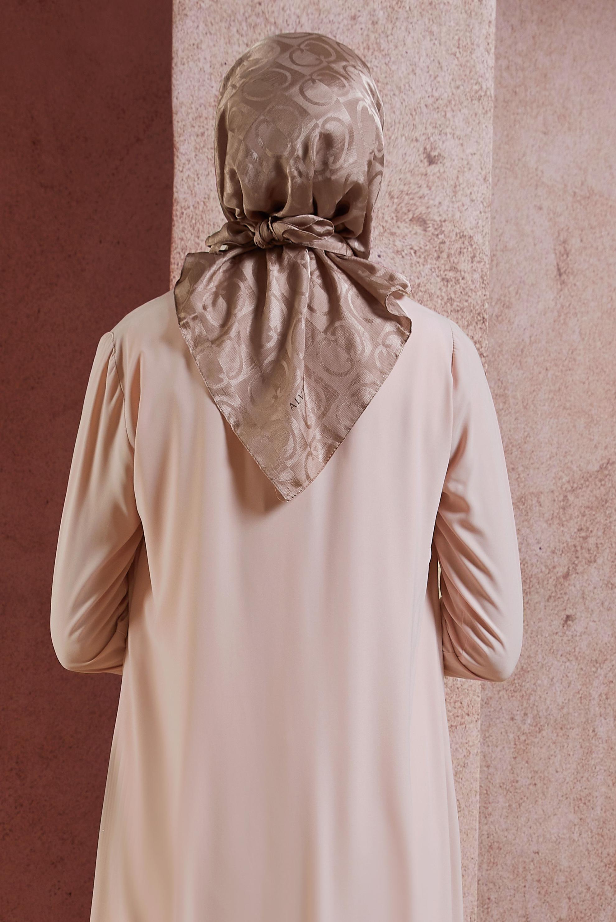 Tesettür giyim PEMBE ALVİNA JAKAR EŞARP 8452