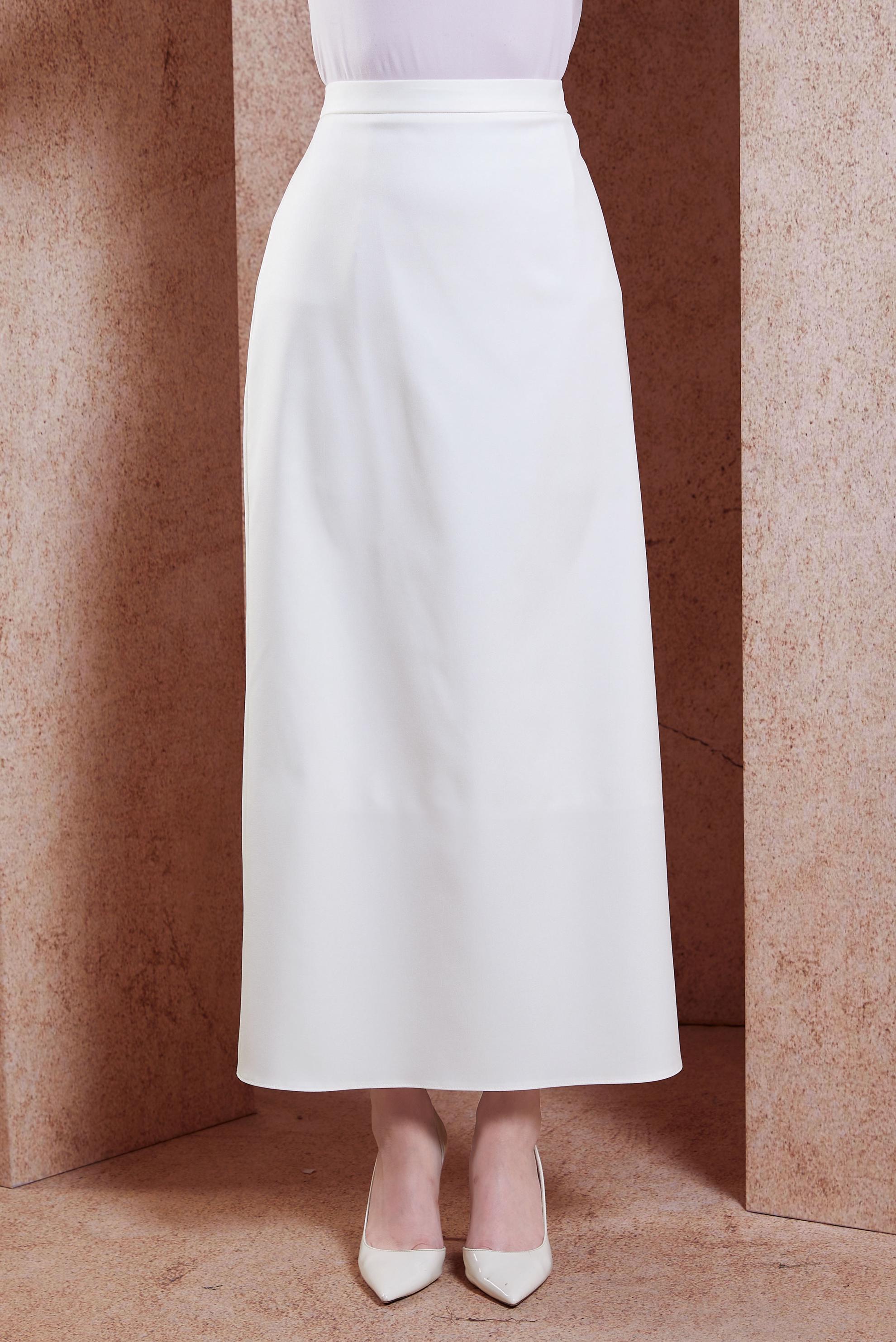 Hijab clothing WHITE SKIRT WITH INVISIBLE SLIT 60550