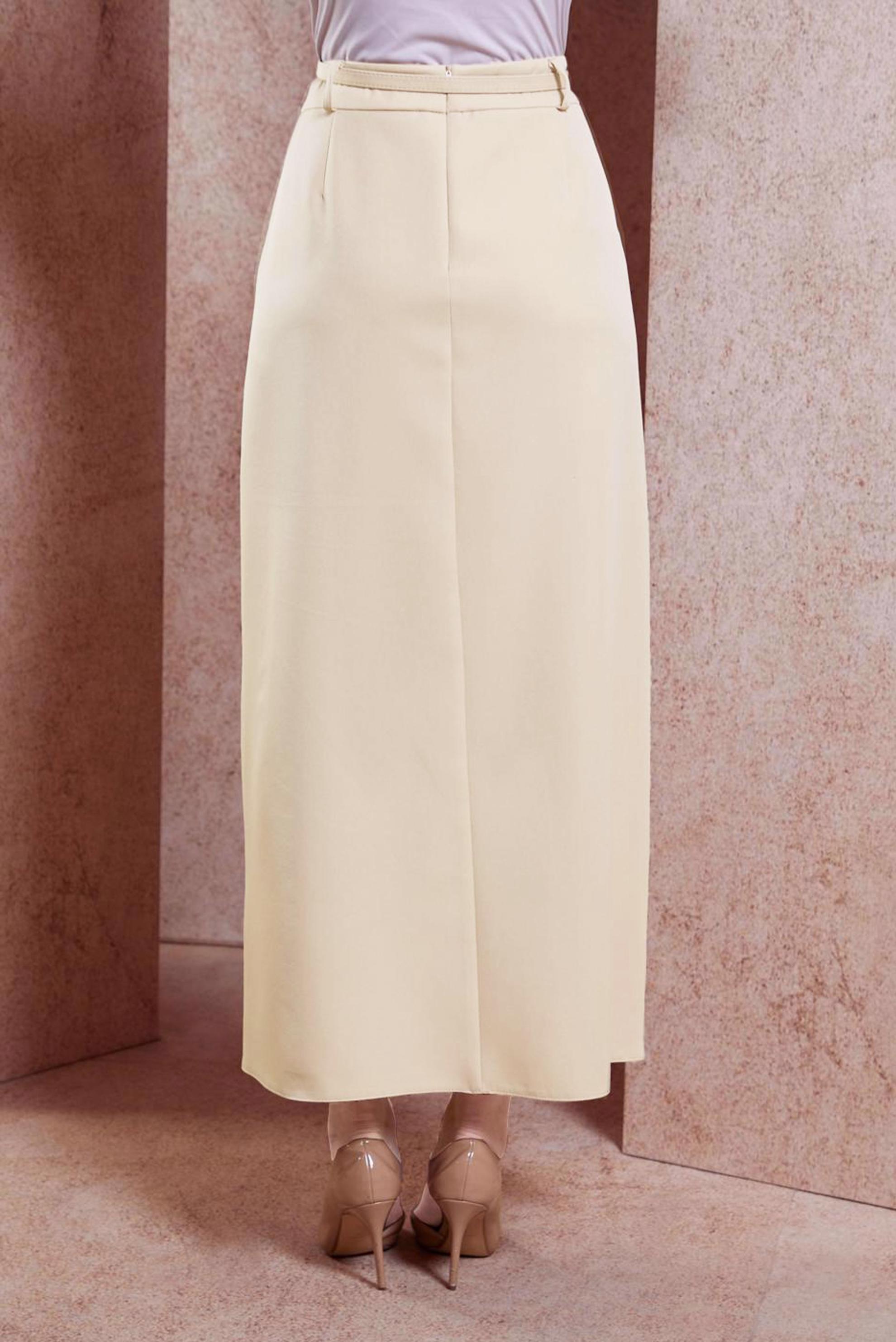 Hijab clothing ECRU BELTED SKIRT 60551