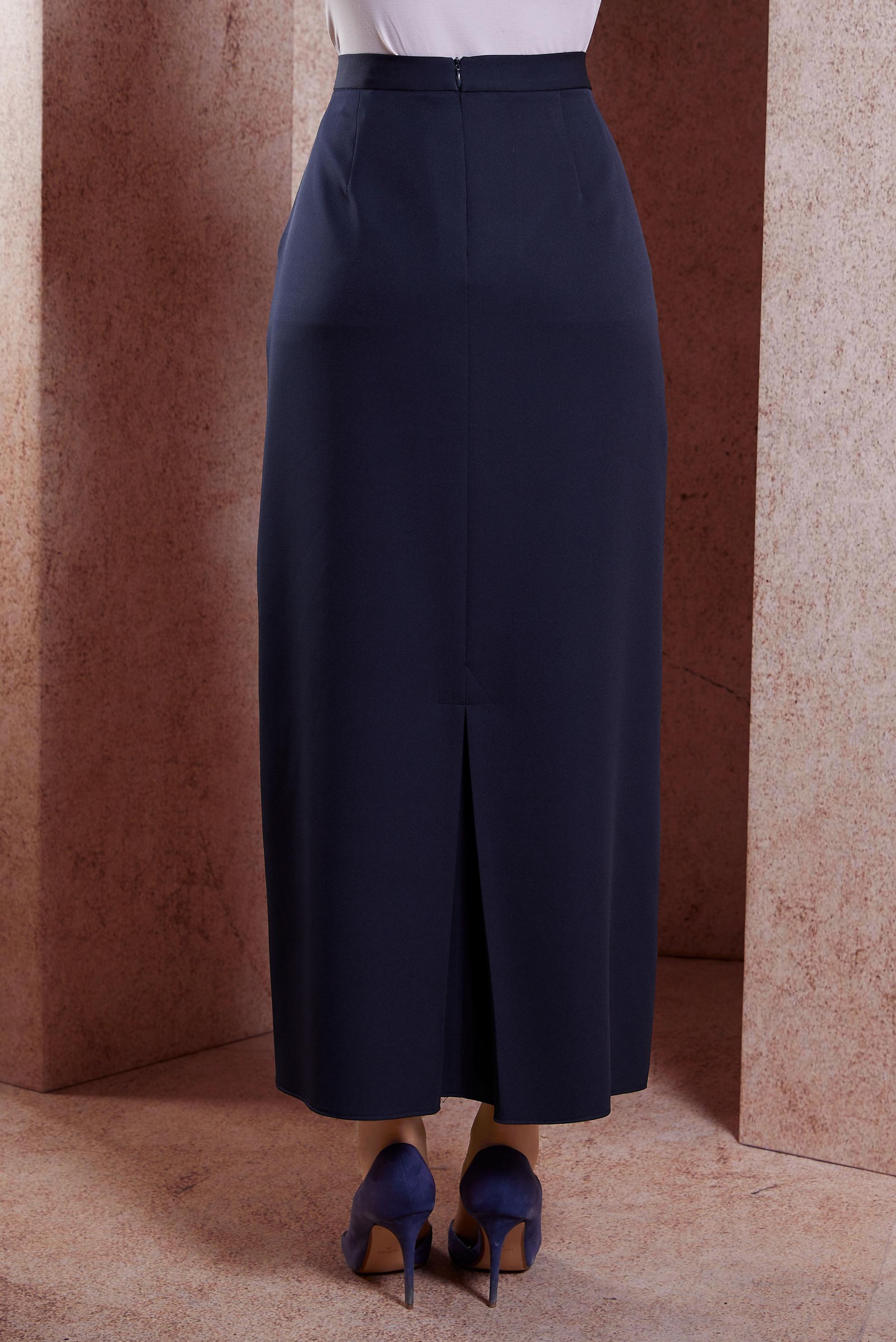 Tesettür giyim LACİVERT DÜZ KESİM UZUN ETEK 60554