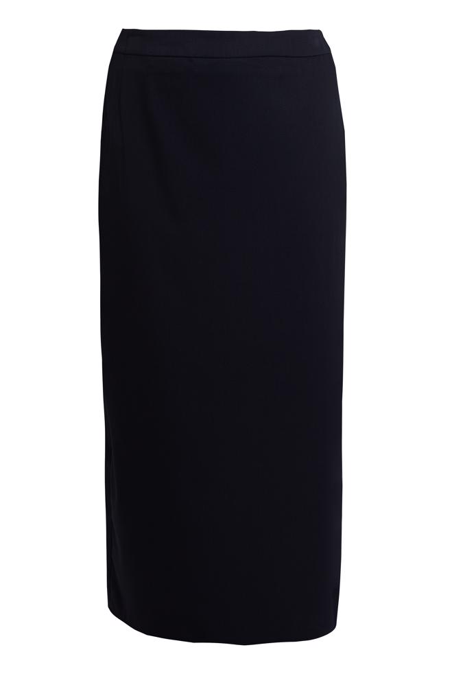 Tesettür giyim SİYAH DÜZ KESİM BÜYÜK BEDEN ETEK 60556 - ALVİNA