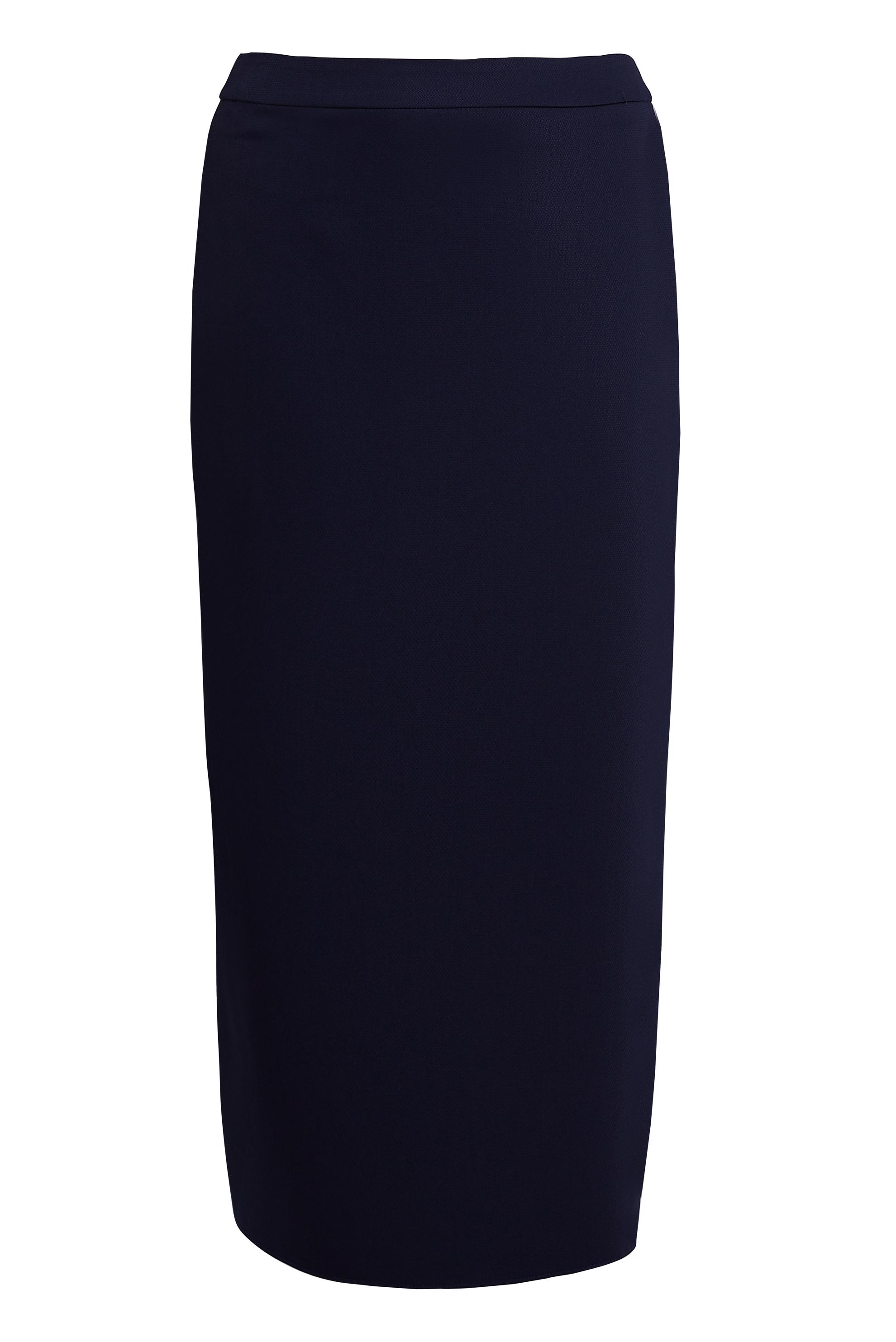 Vêtements hijab BLEU MARINE JUPE COUPE DROITE GRANDE TAILLE 60556