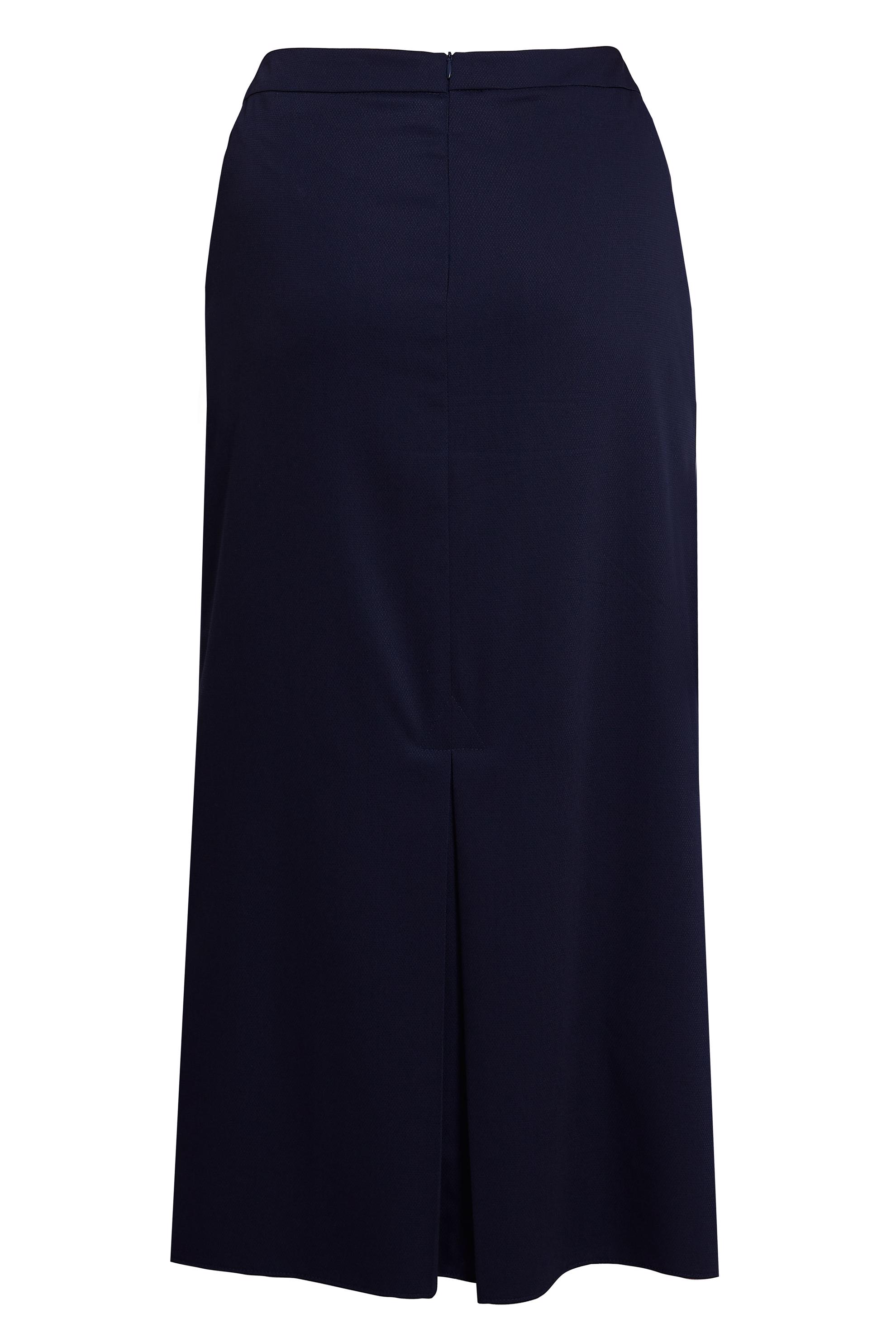 Vêtements hijab BLEU MARINE JUPE COUPE DROITE GRANDE TAILLE 60556