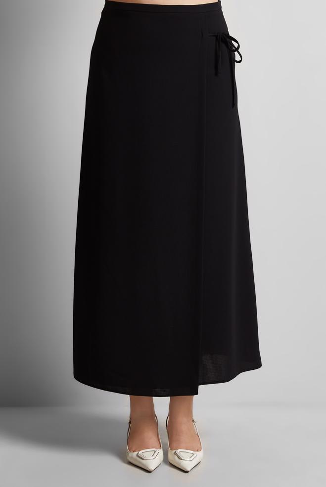 Hijab clothing BLACK TIED SKIRT 60570 - ALVİNA