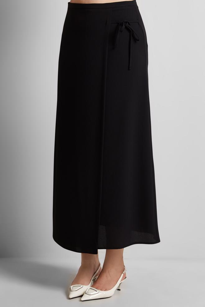 Hijab clothing BLACK TIED SKIRT 60570 - ALVİNA
