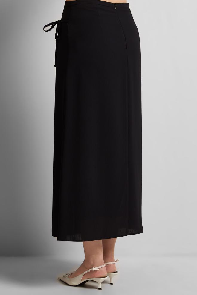 Hijab clothing BLACK TIED SKIRT 60570 - ALVİNA