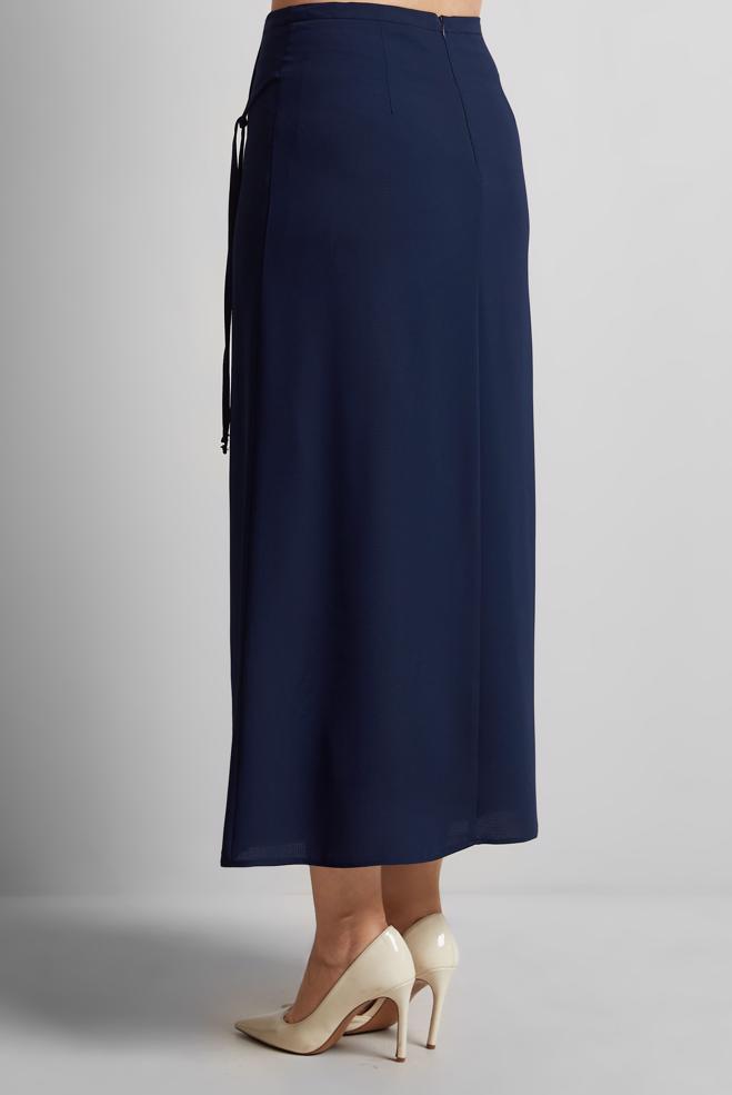 Hijab clothing NAVY BLUE TIED SKIRT 60570 - ALVİNA