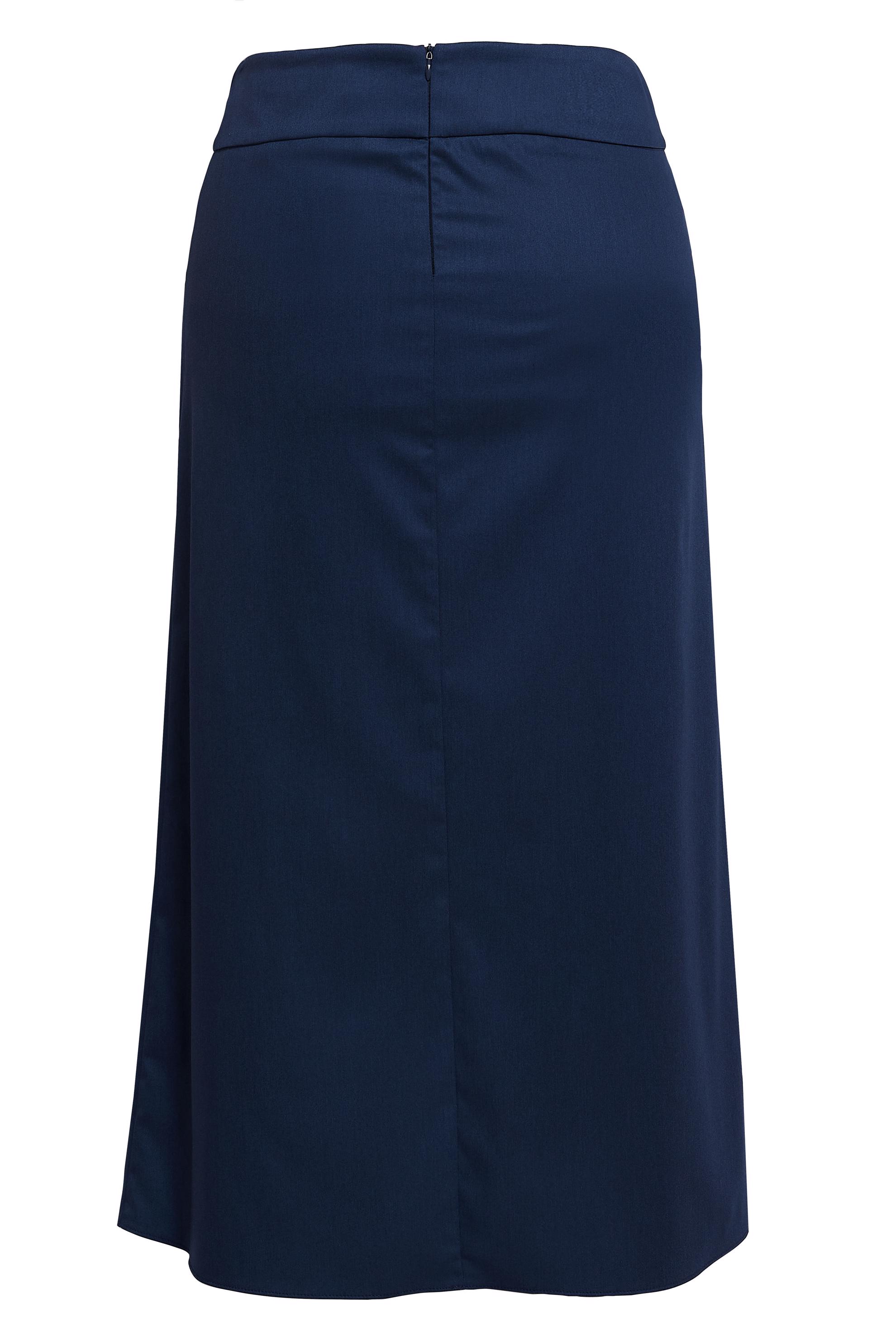 Tesettür giyim LACİVERT BÜYÜK BEDEN ÇAN ETEK 60571