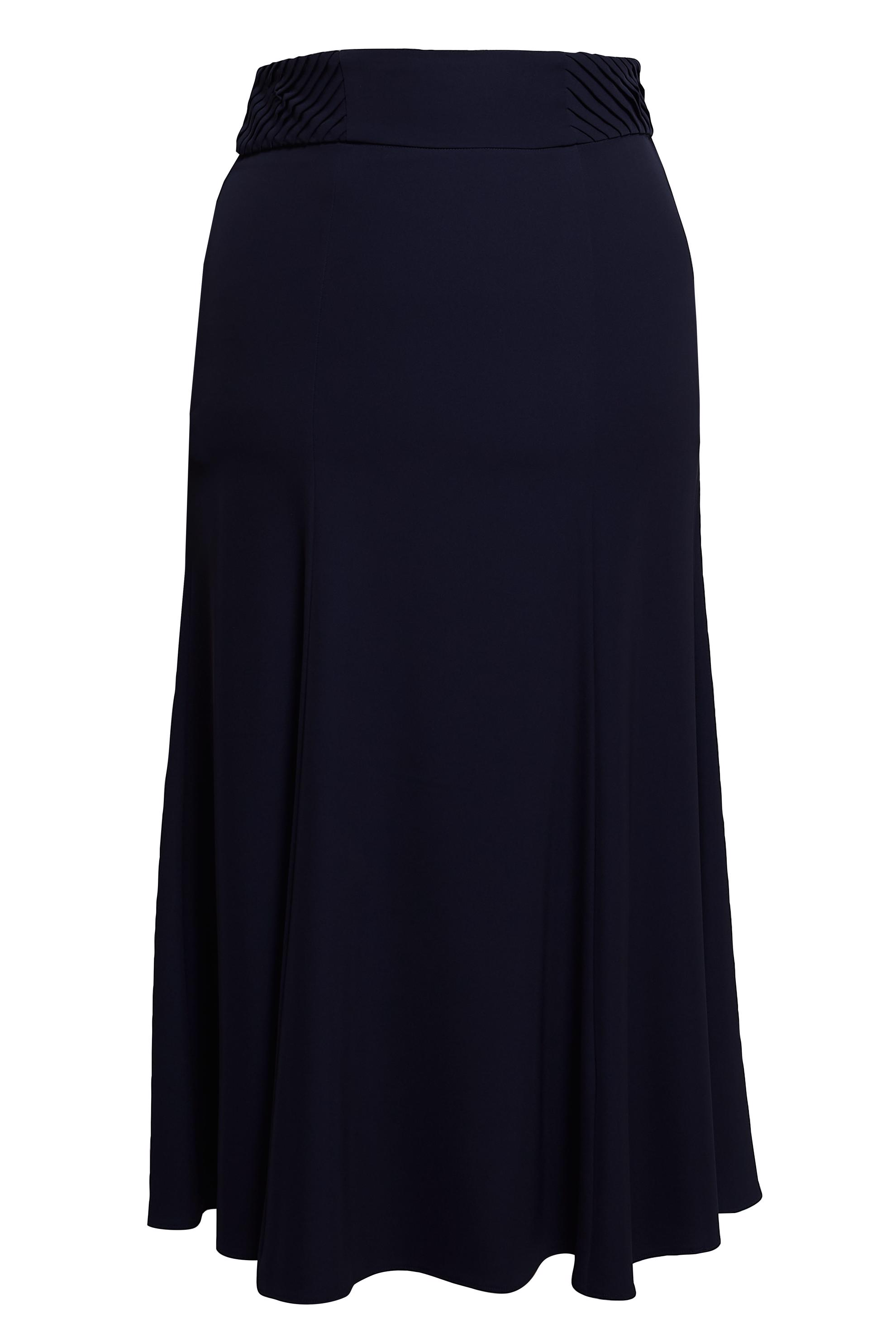 Tesettür giyim LACİVERT BÜYÜK BEDEN ÇAN ETEK 60573