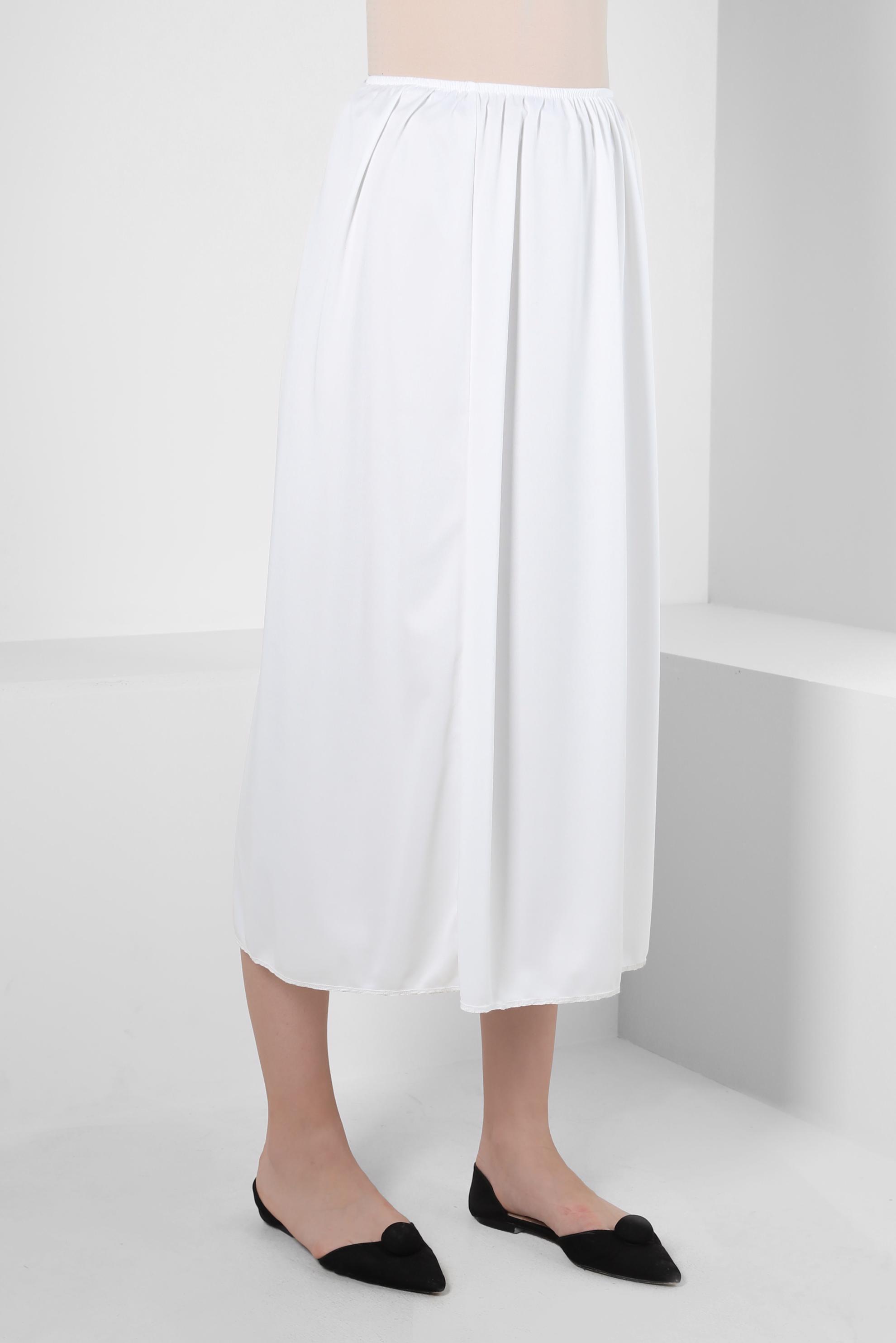 Tesettür giyim BEYAZ ASTAR ETEK 60575