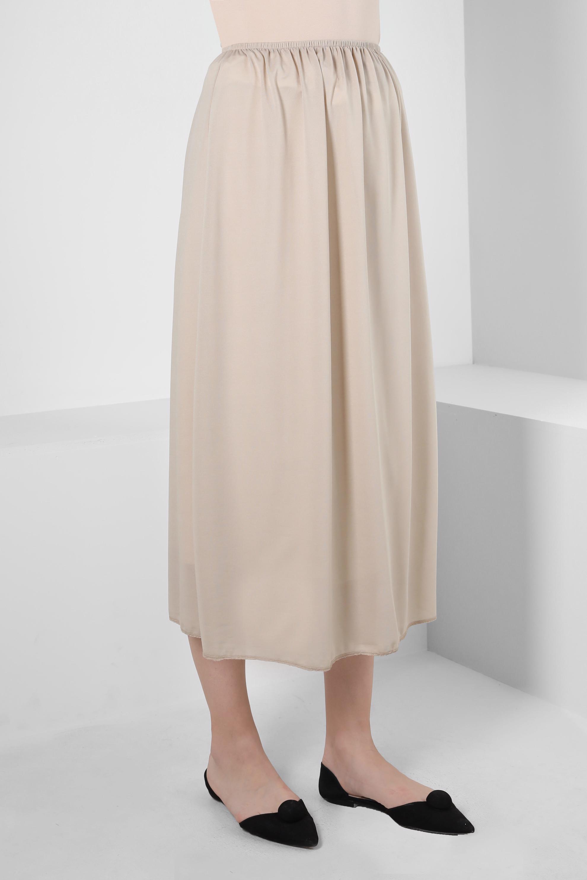 Tesettür giyim BEJ ASTAR ETEK 60575