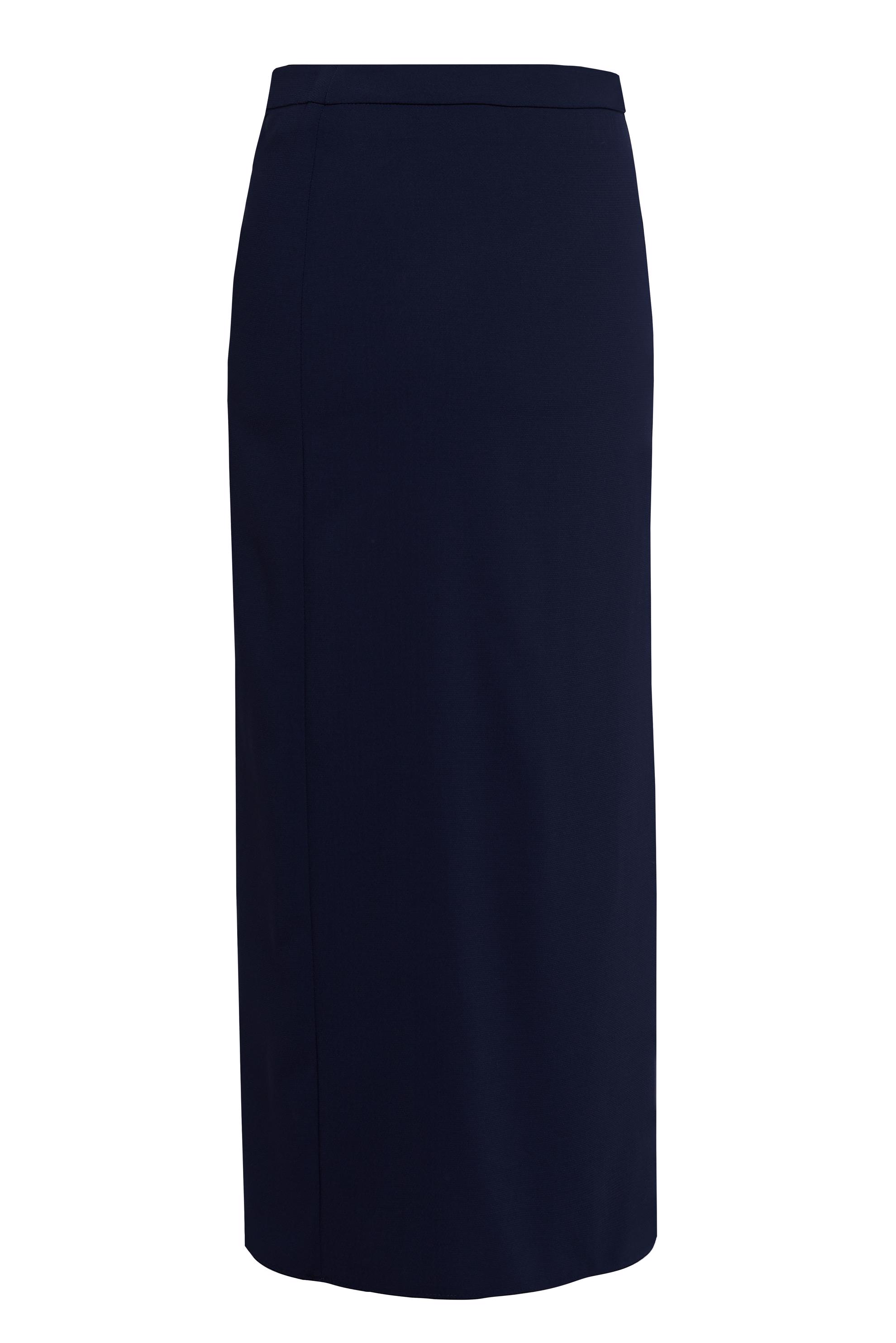 Tesettür giyim LACİVERT DÜZ KESİM BÜYÜK BEDEN ETEK 60576