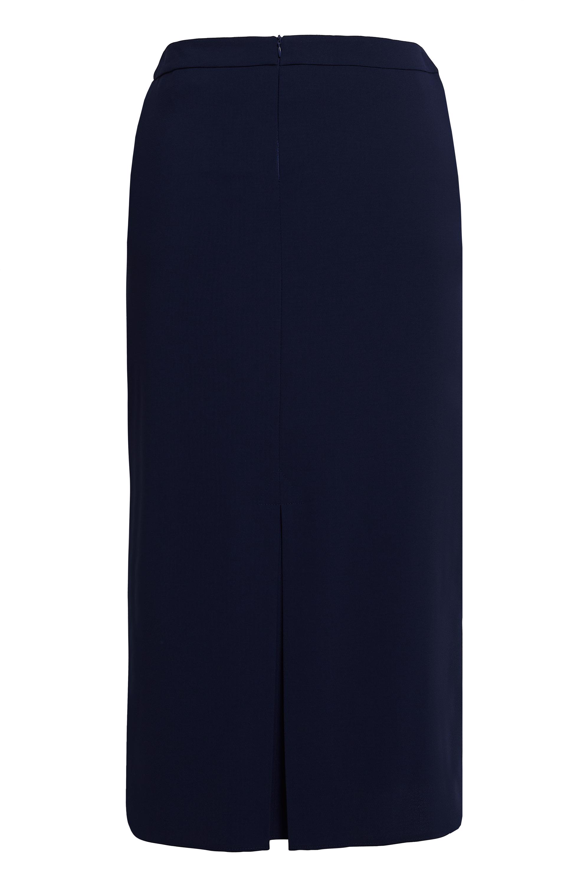 Tesettür giyim LACİVERT DÜZ KESİM BÜYÜK BEDEN ETEK 60576