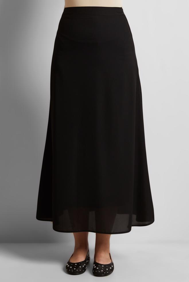 Hijab clothing BLACK A-LINE SKIRT 60577 - ALVİNA