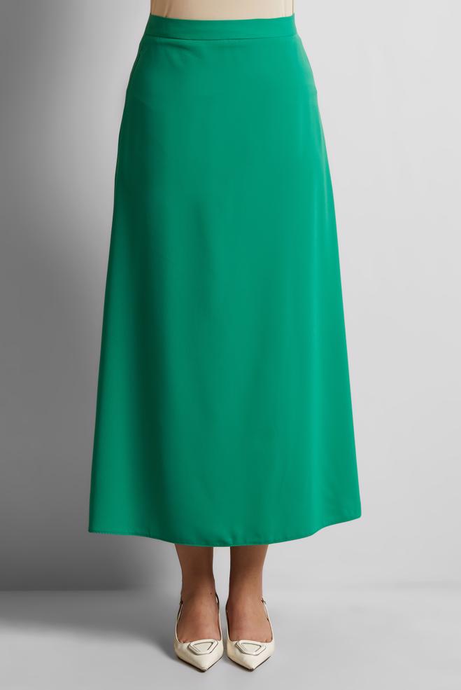 Hijab clothing GREEN A-LINE SKIRT 60577 - ALVİNA