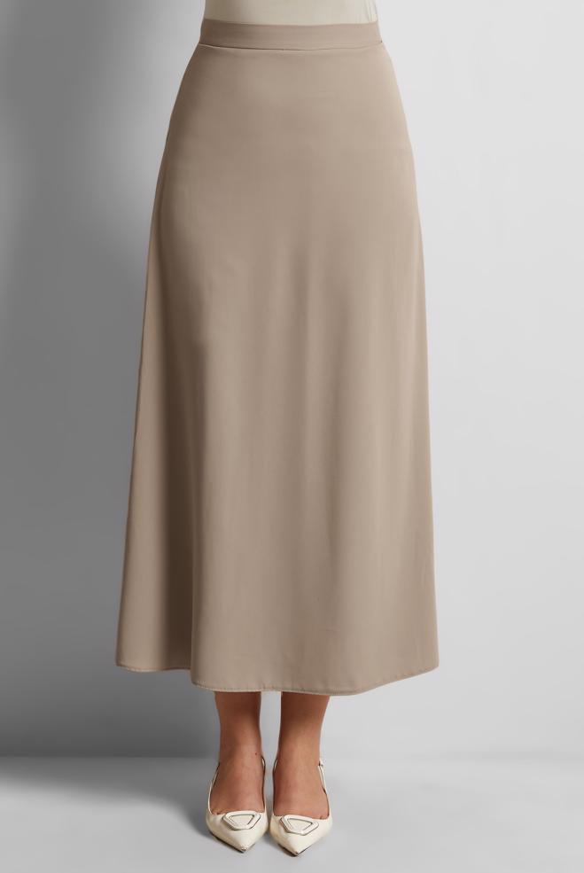 Hijab clothing BROWN A-LINE SKIRT 60577 - ALVİNA