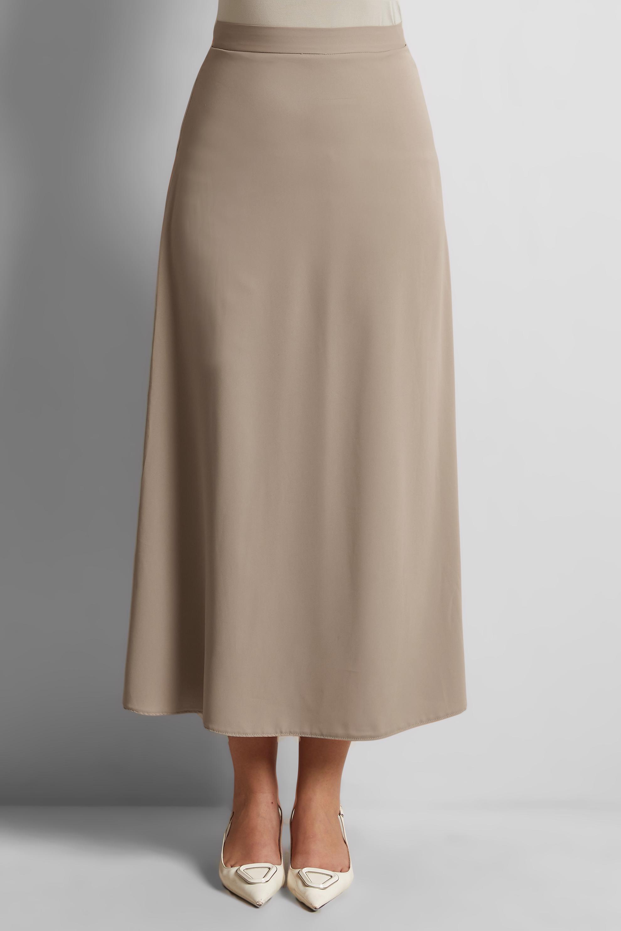 Tesettür giyim KAHVE A KESİM ETEK 60577