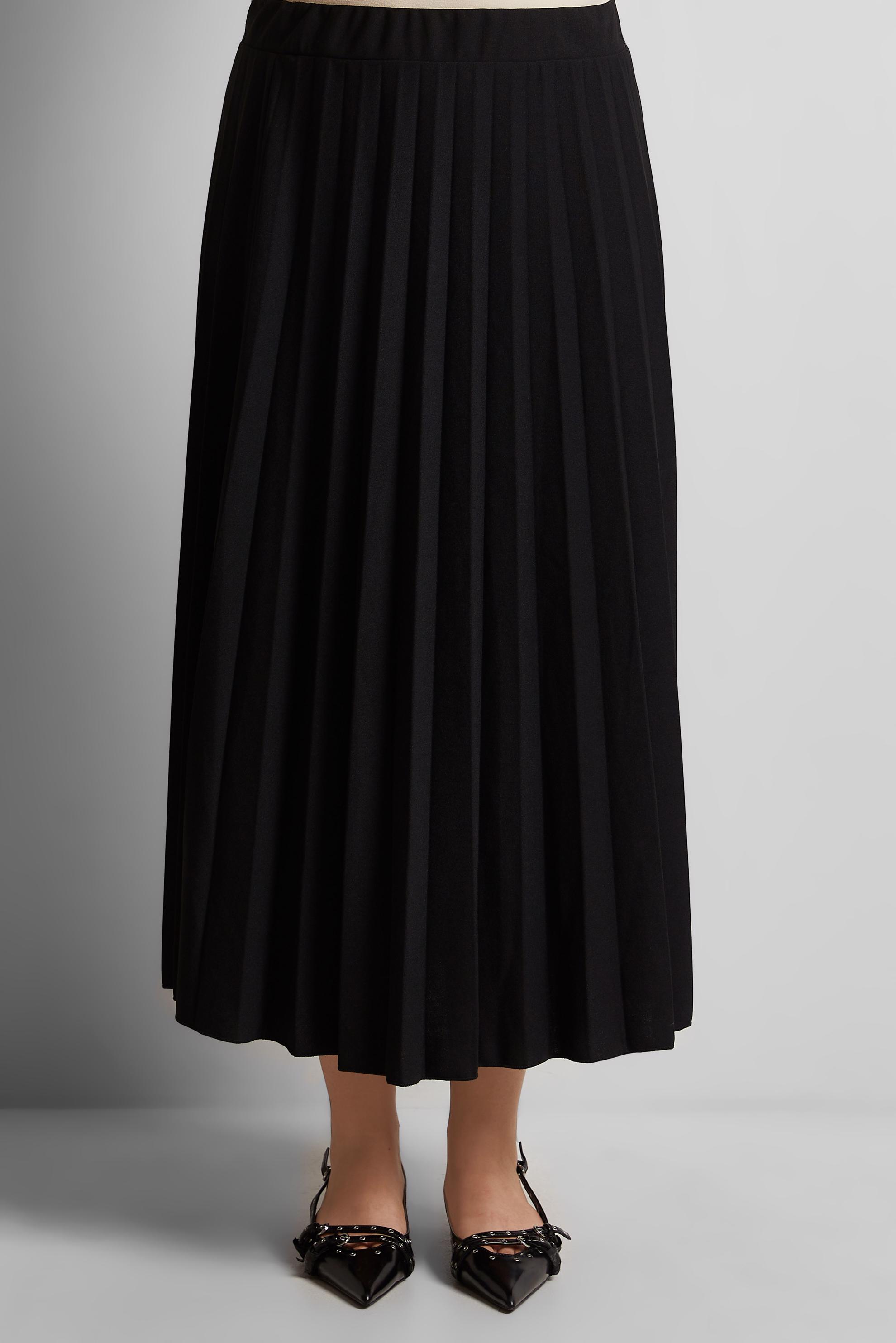 Tesettür giyim SİYAH PİLİSELİ ETEK 60578