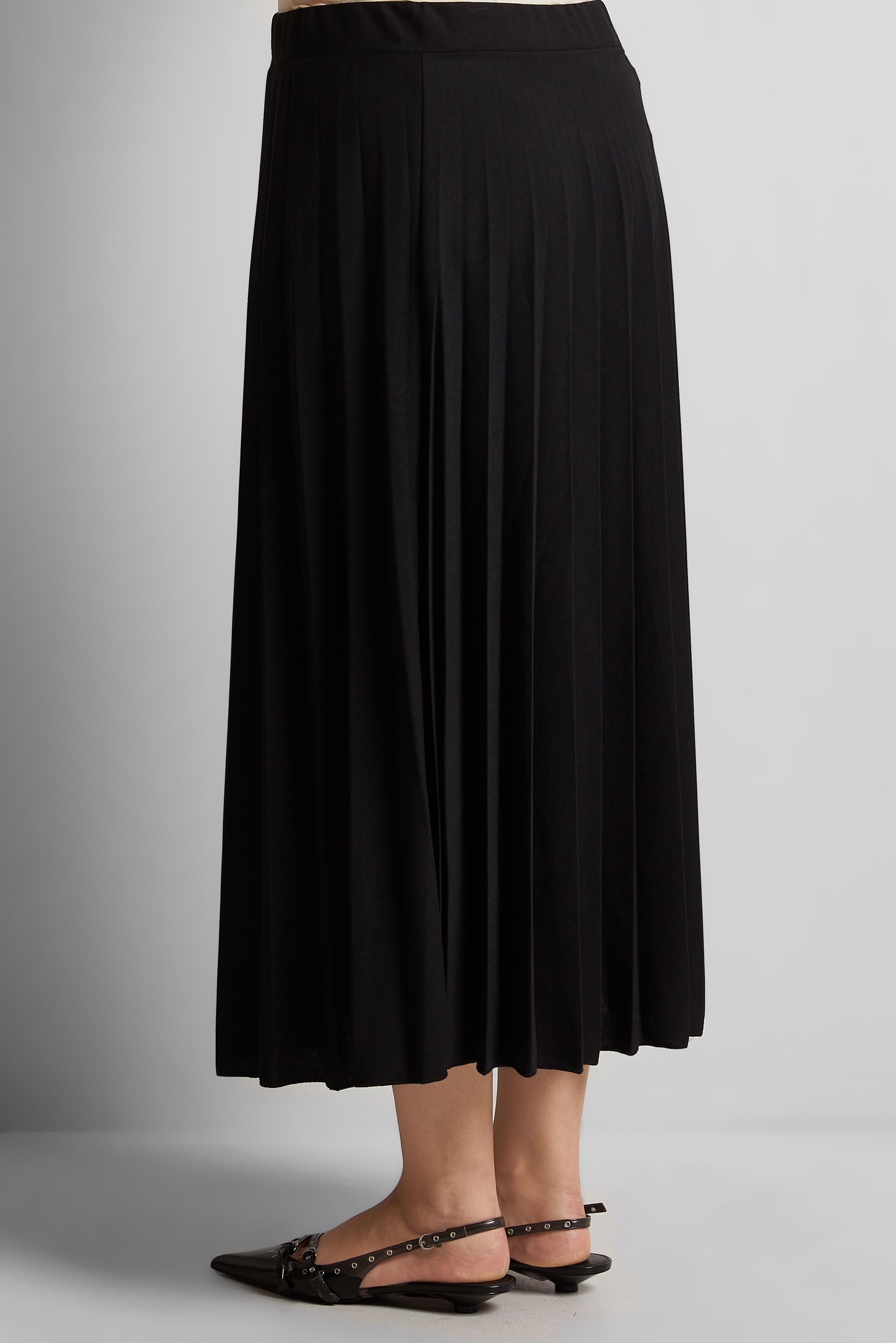 Tesettür giyim SİYAH PİLİSELİ ETEK 60578