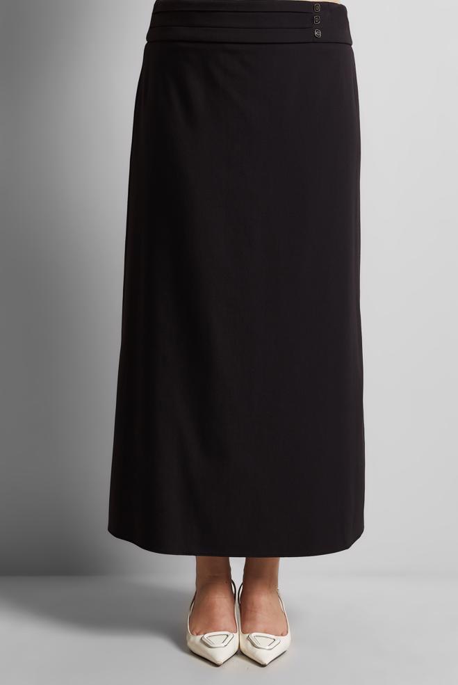 Hijab clothing BLACK STRAIGHT CUT SKIRT 60579 - ALVİNA
